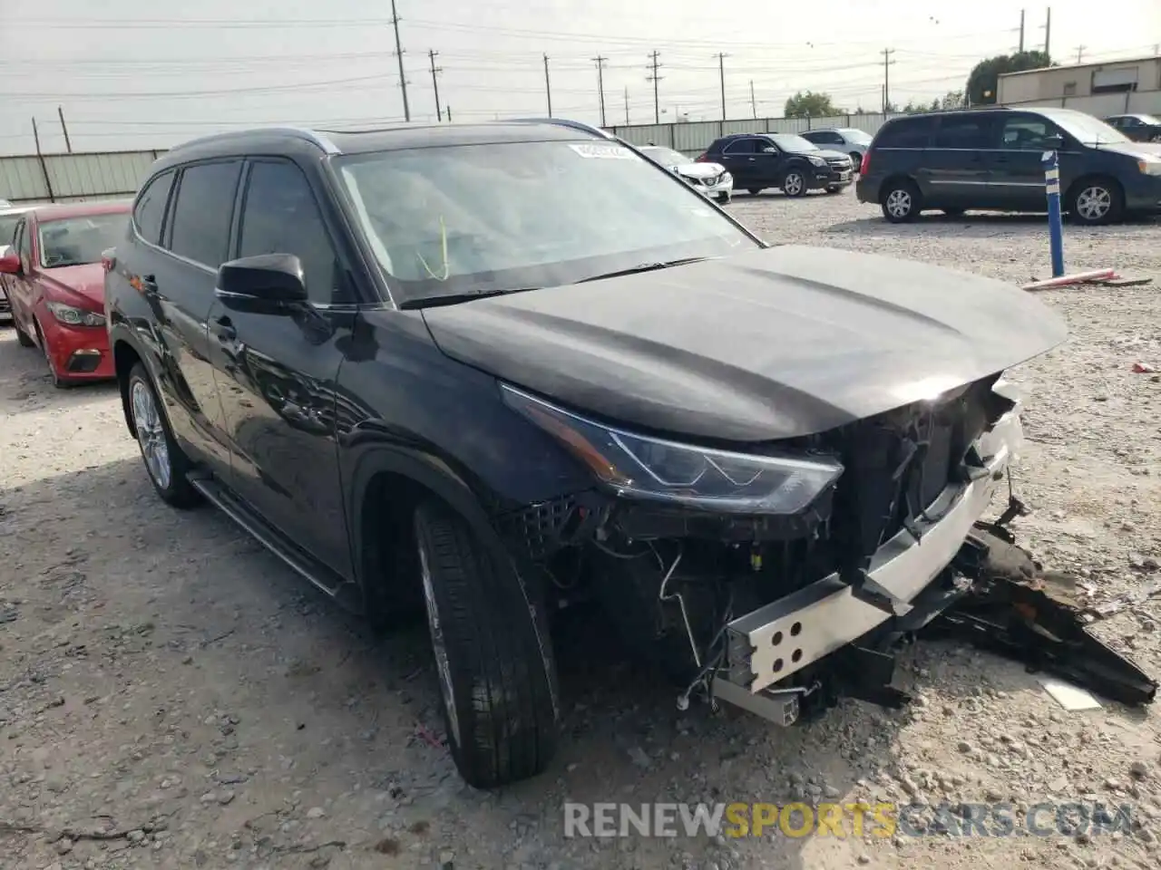 1 Photograph of a damaged car 5TDYZRAH7LS024086 TOYOTA HIGHLANDER 2020