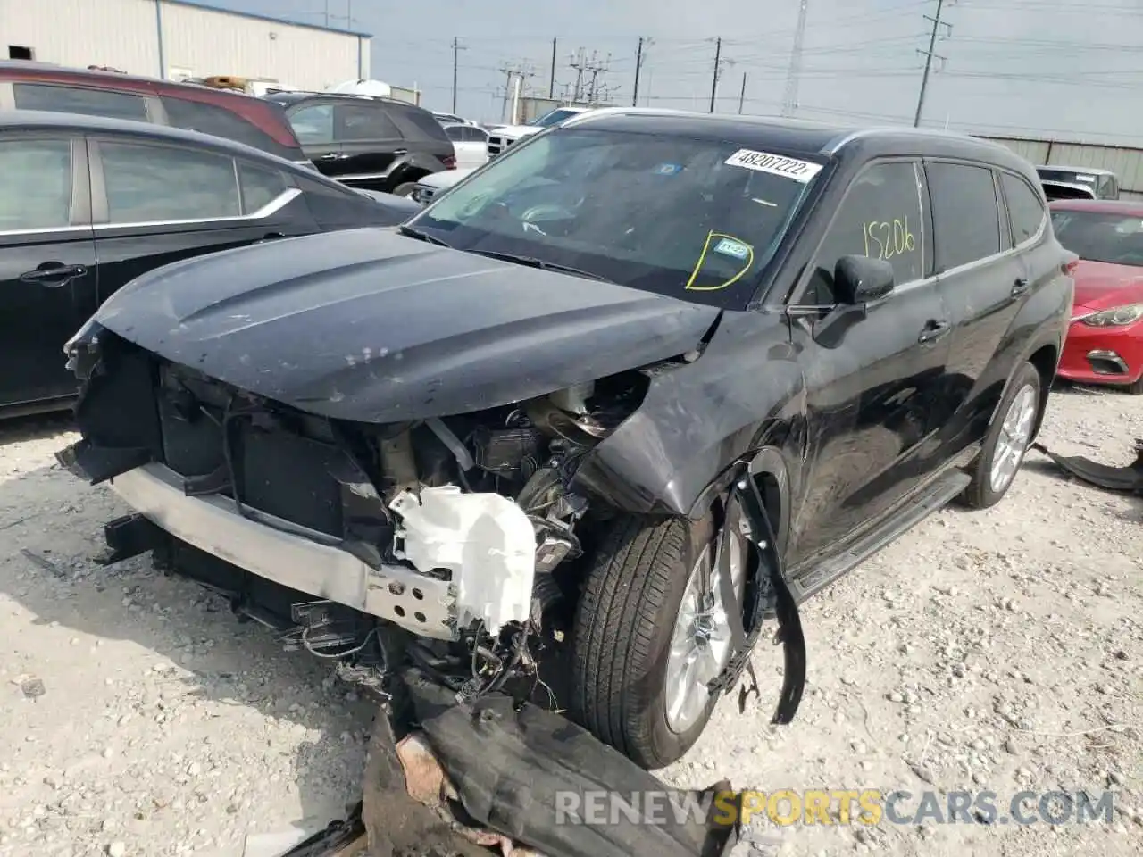 2 Photograph of a damaged car 5TDYZRAH7LS024086 TOYOTA HIGHLANDER 2020