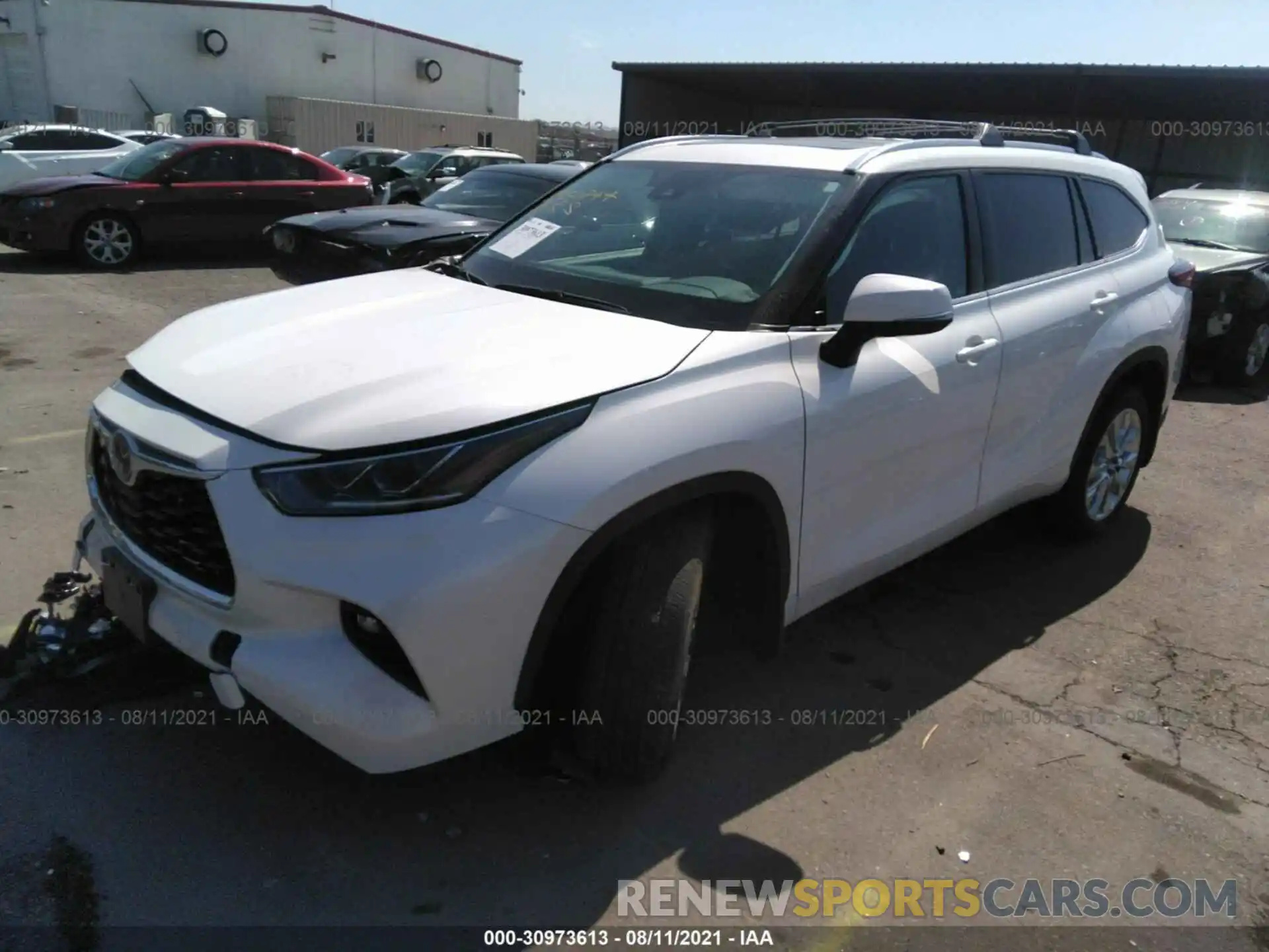 2 Photograph of a damaged car 5TDYZRAH8LS014067 TOYOTA HIGHLANDER 2020