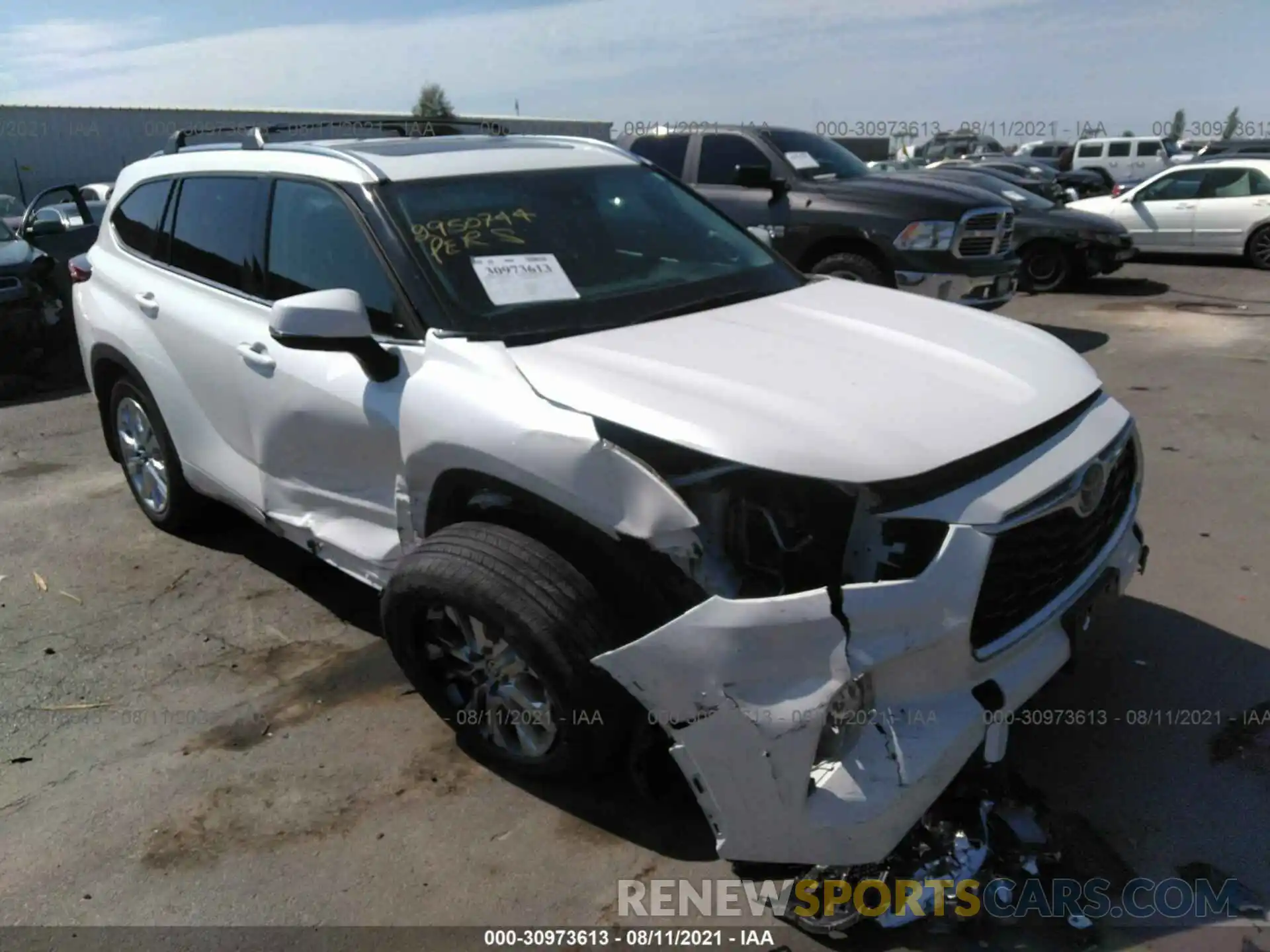 6 Фотография поврежденного автомобиля 5TDYZRAH8LS014067 TOYOTA HIGHLANDER 2020