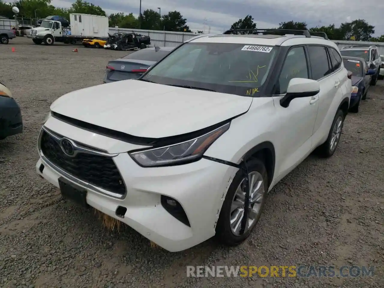 2 Photograph of a damaged car 5TDYZRAH8LS014344 TOYOTA HIGHLANDER 2020