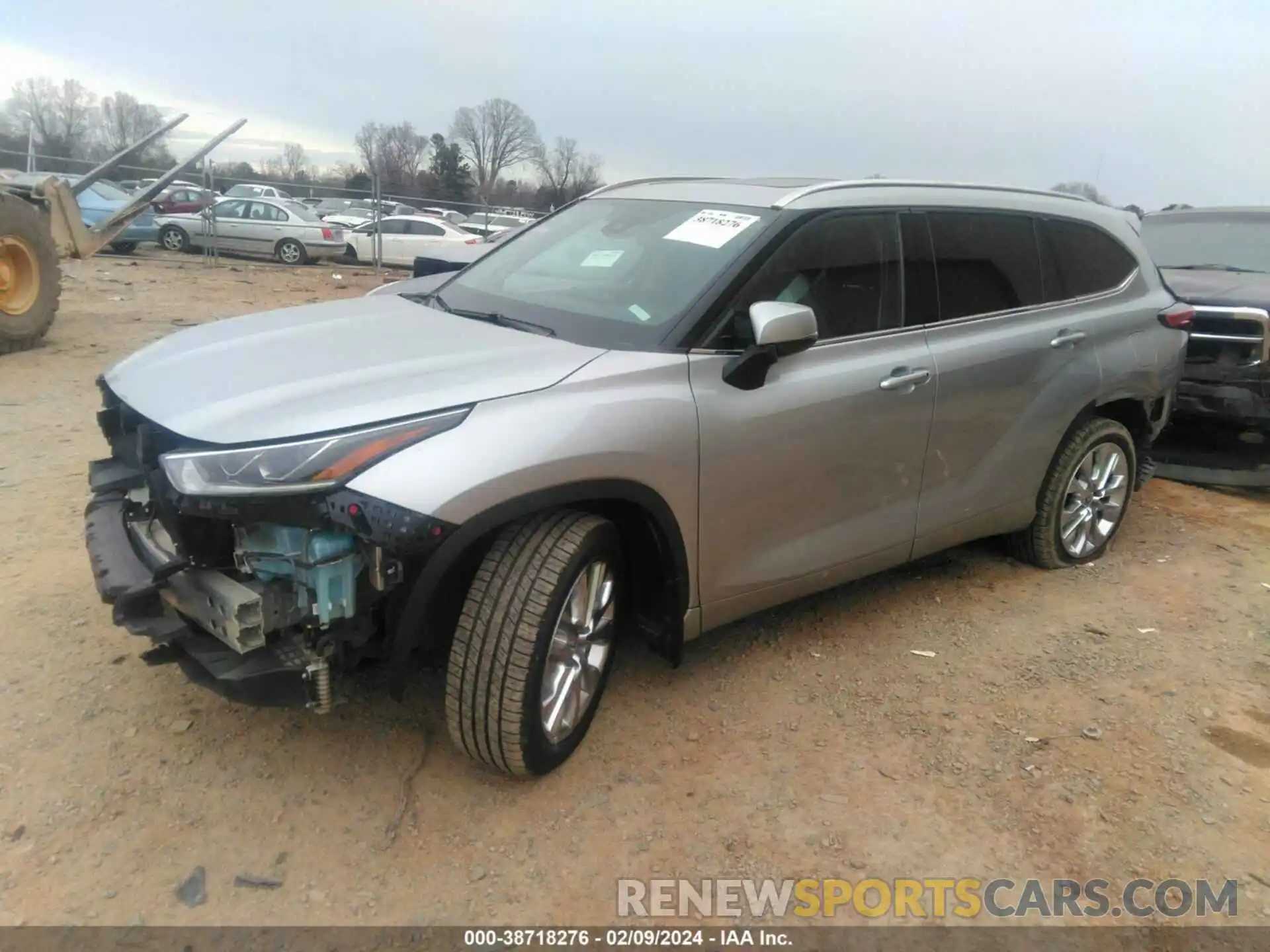 2 Photograph of a damaged car 5TDYZRAH8LS014540 TOYOTA HIGHLANDER 2020