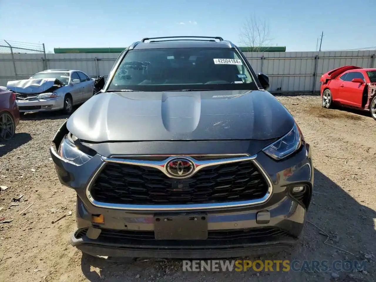 5 Photograph of a damaged car 5TDYZRAH8LS017910 TOYOTA HIGHLANDER 2020