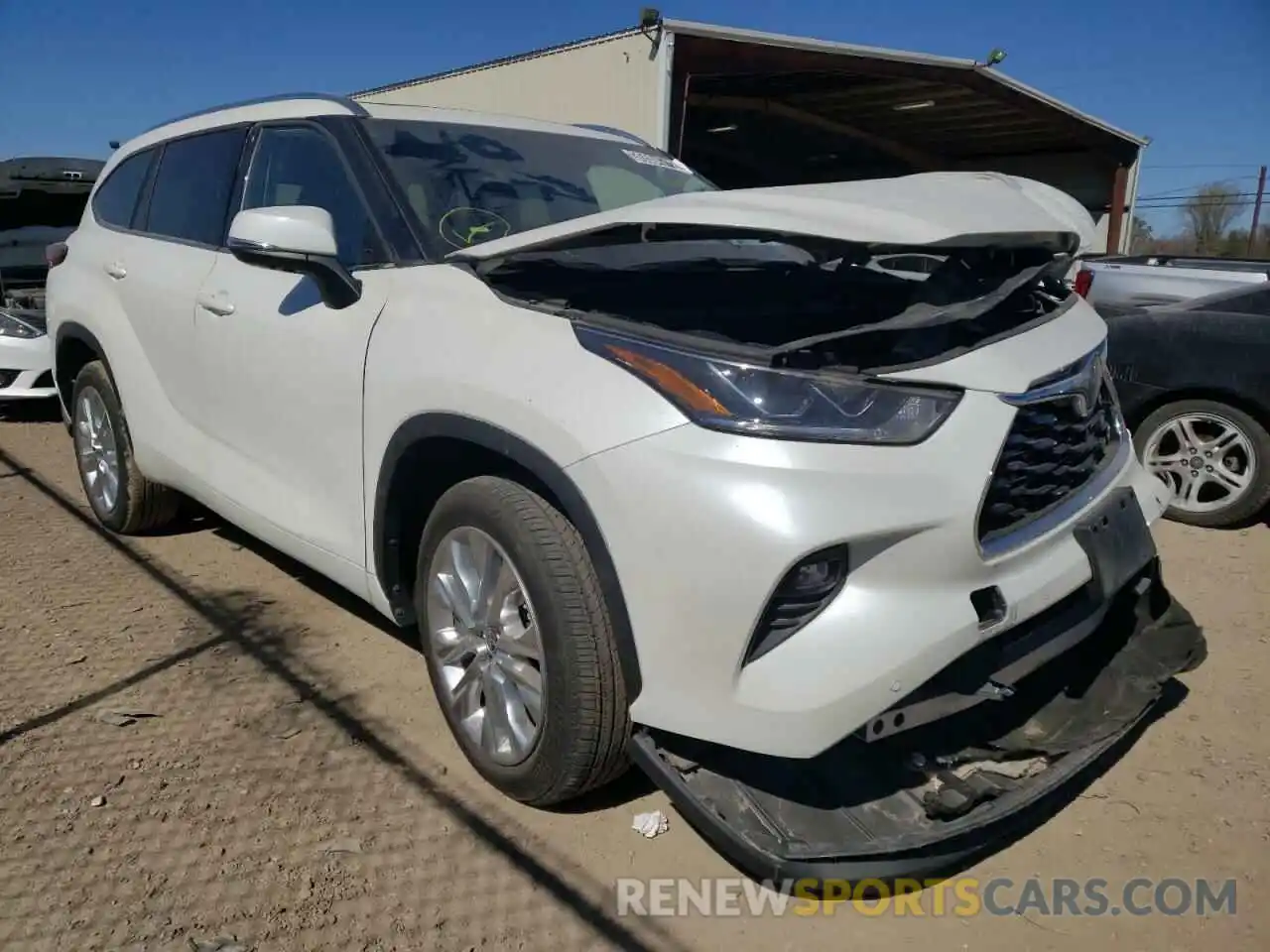 1 Photograph of a damaged car 5TDYZRAH8LS025926 TOYOTA HIGHLANDER 2020