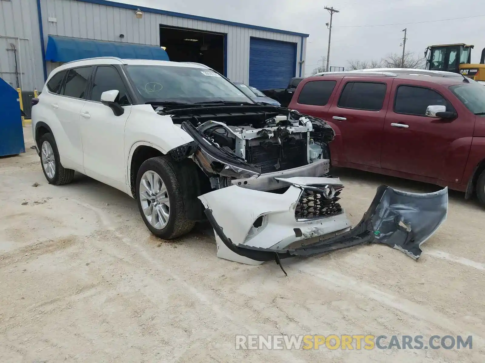 1 Photograph of a damaged car 5TDYZRAH9LS013283 TOYOTA HIGHLANDER 2020