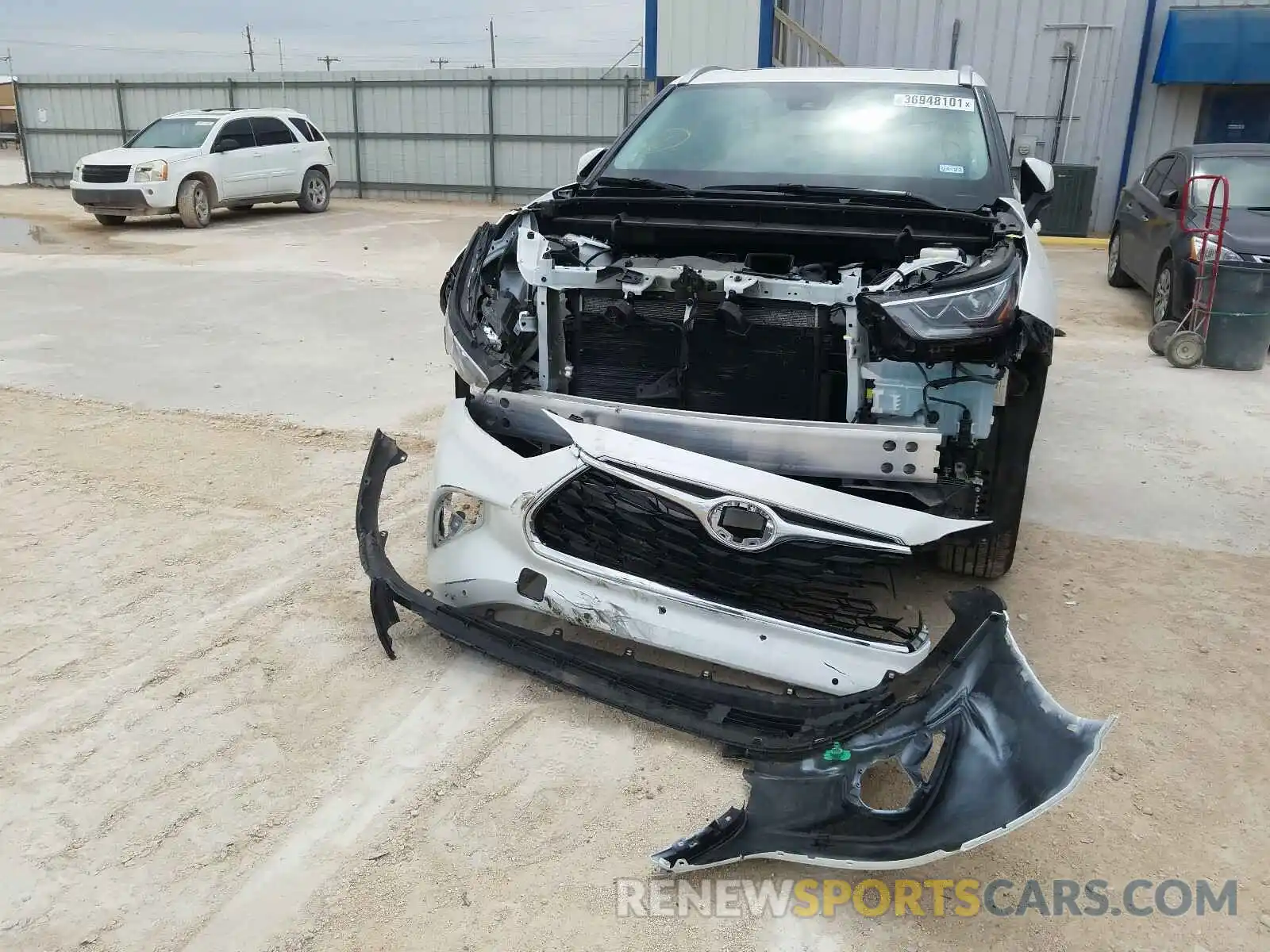 9 Фотография поврежденного автомобиля 5TDYZRAH9LS013283 TOYOTA HIGHLANDER 2020