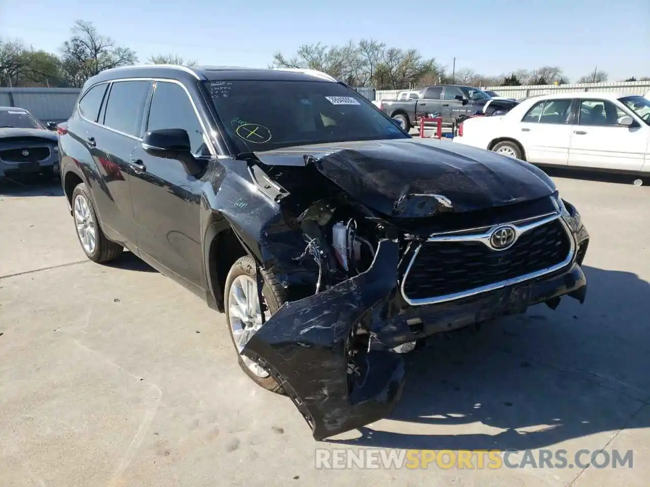 1 Photograph of a damaged car 5TDYZRAH9LS022775 TOYOTA HIGHLANDER 2020