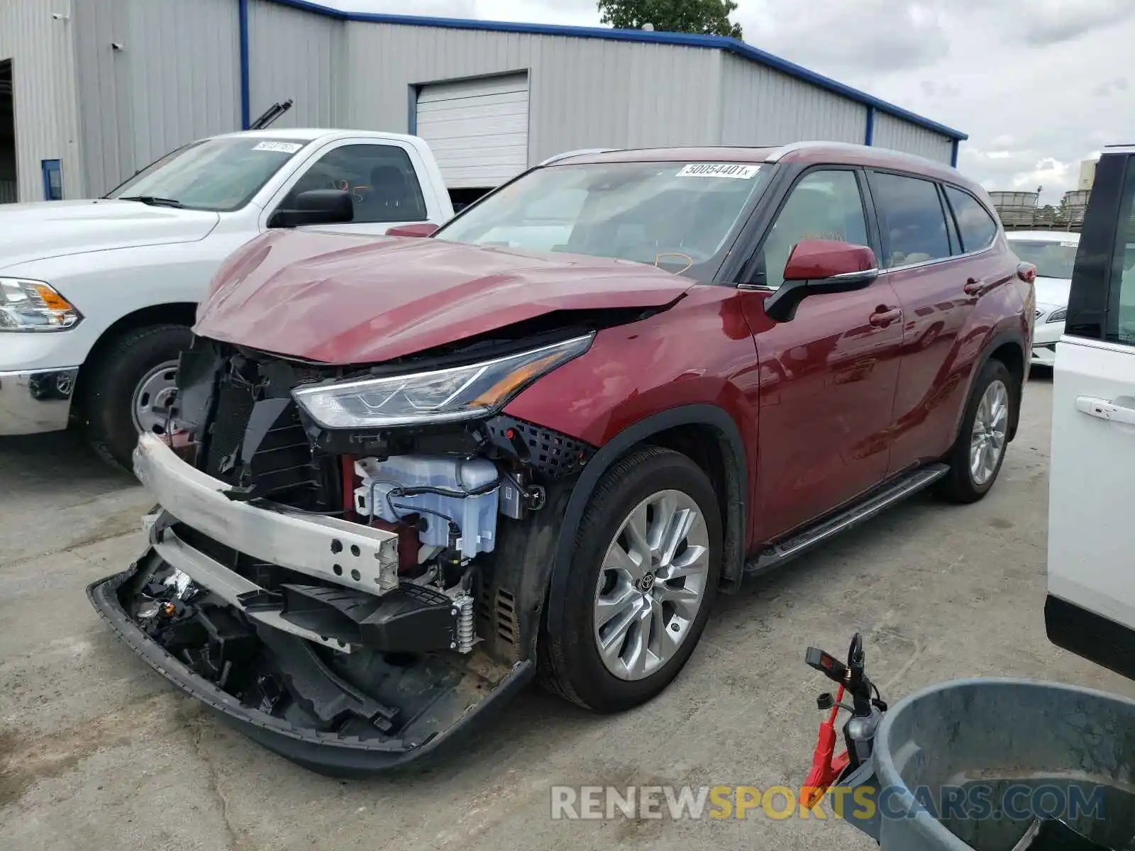 2 Photograph of a damaged car 5TDYZRAHXLS008190 TOYOTA HIGHLANDER 2020