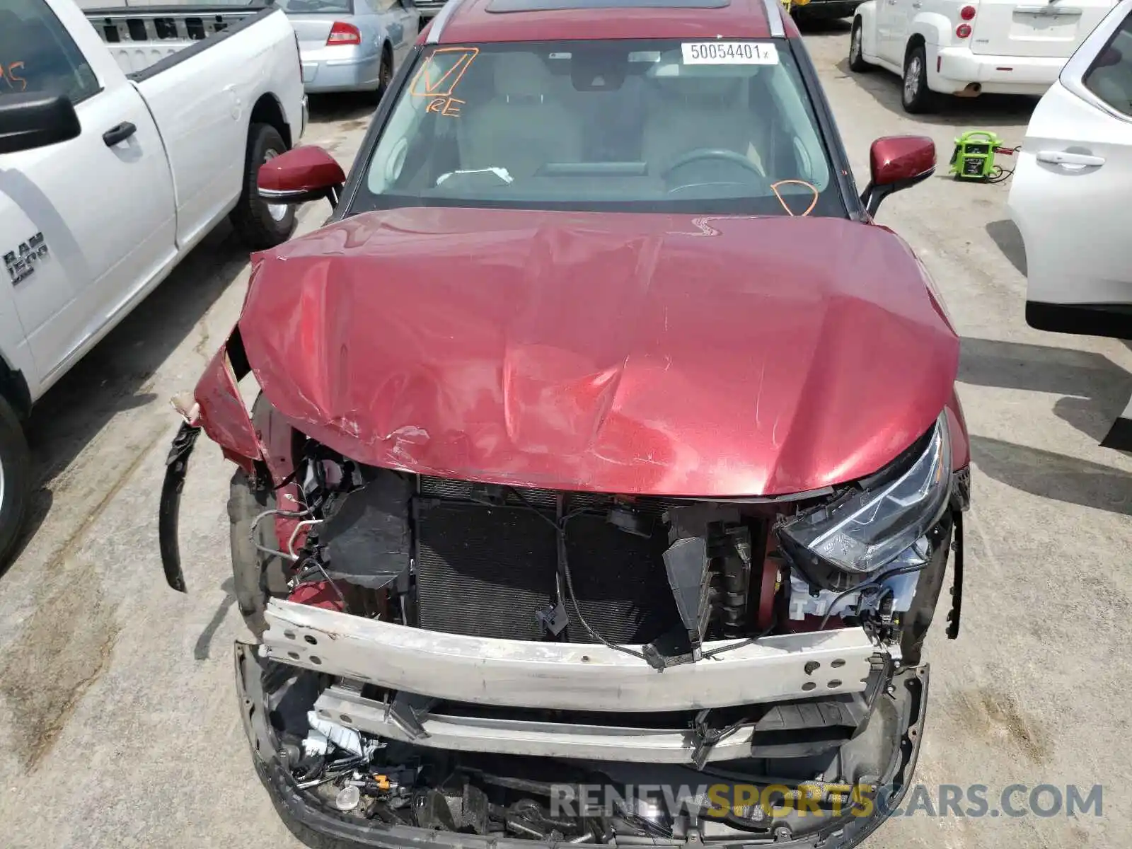 7 Photograph of a damaged car 5TDYZRAHXLS008190 TOYOTA HIGHLANDER 2020