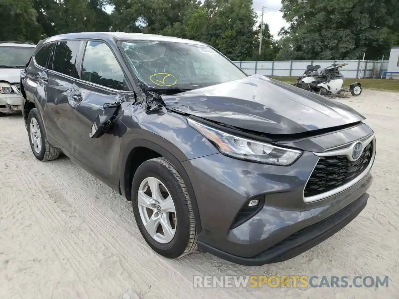 1 Photograph of a damaged car 5TDZARAH4LS501858 TOYOTA HIGHLANDER 2020