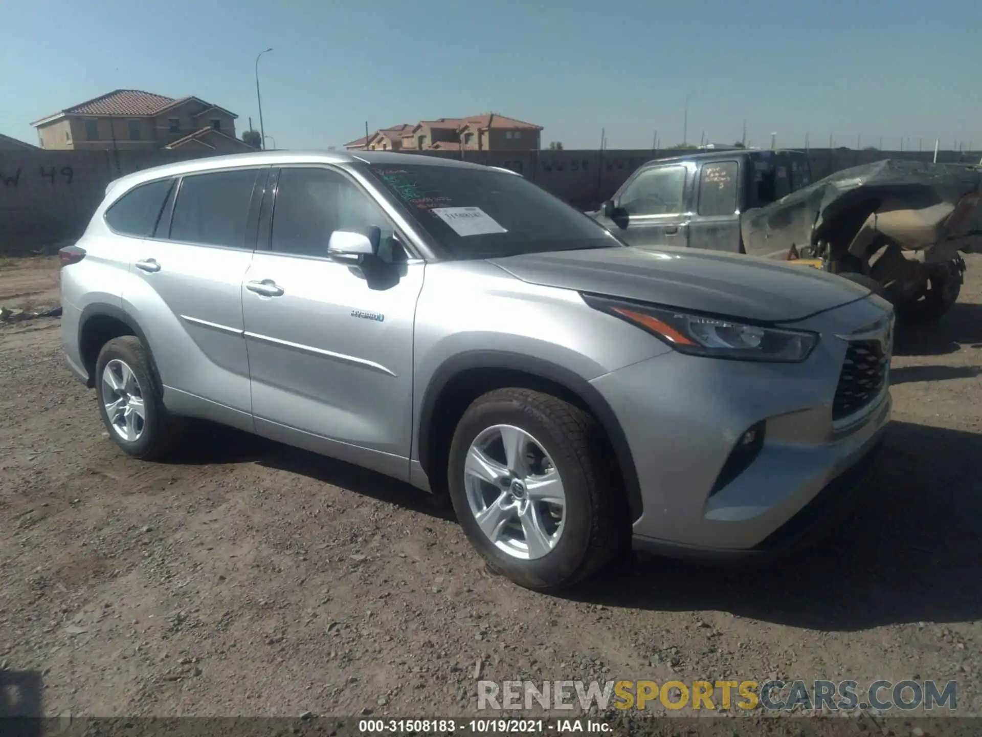 1 Photograph of a damaged car 5TDZARAH6LS501389 TOYOTA HIGHLANDER 2020