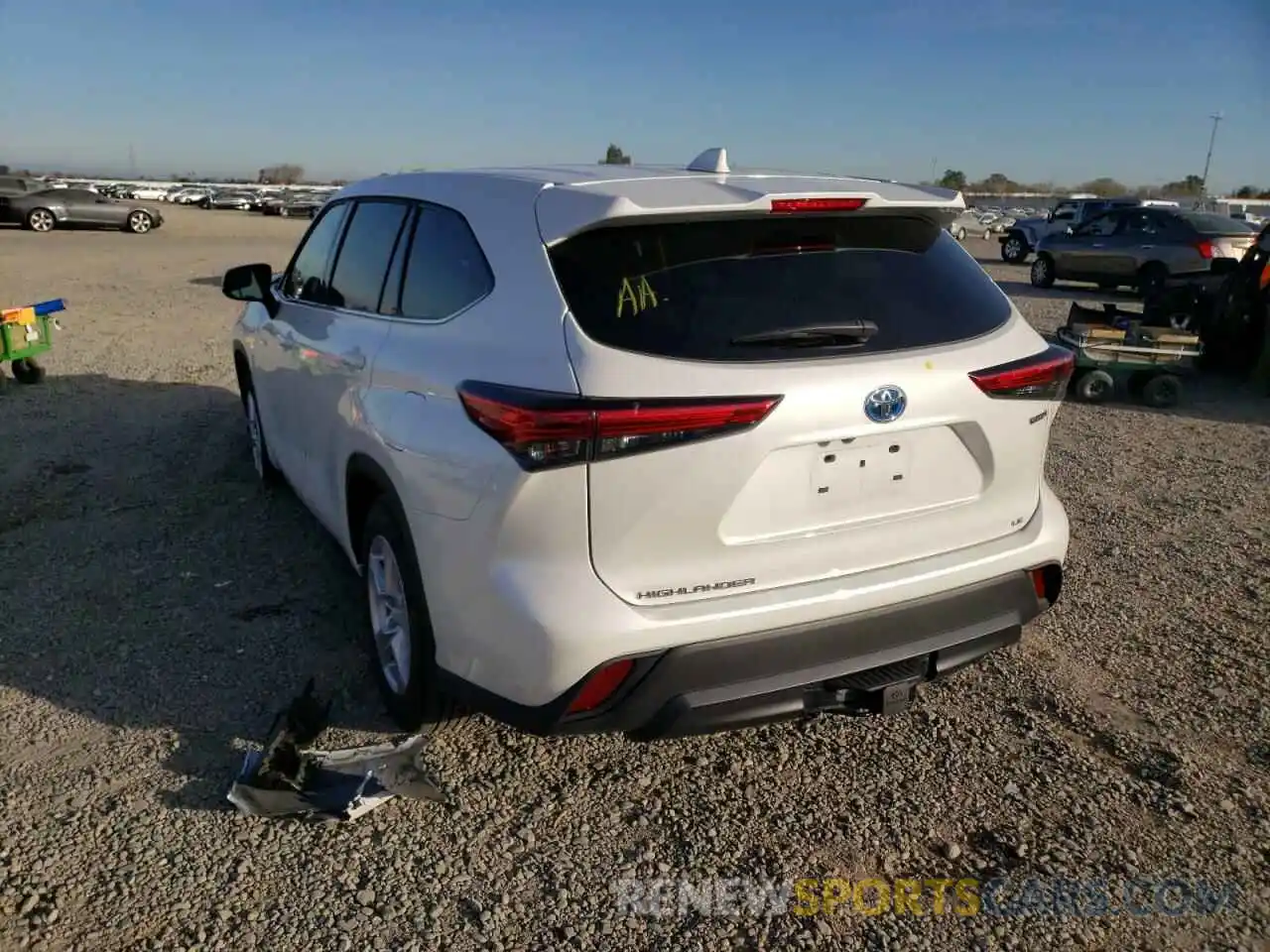 3 Photograph of a damaged car 5TDZARAHXLS501914 TOYOTA HIGHLANDER 2020