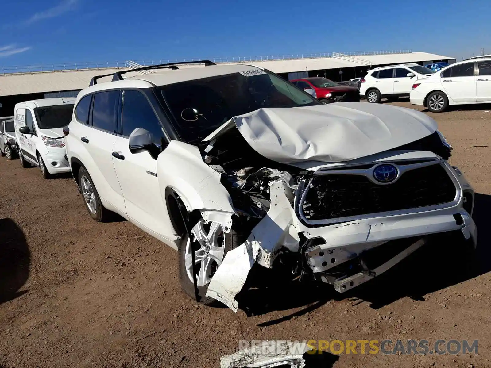 1 Photograph of a damaged car 5TDZARAHXLS502688 TOYOTA HIGHLANDER 2020