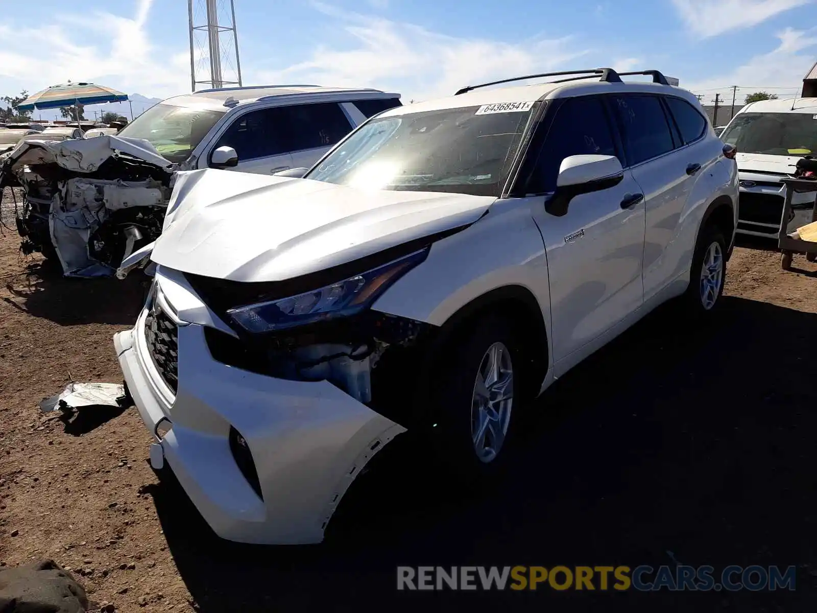 2 Photograph of a damaged car 5TDZARAHXLS502688 TOYOTA HIGHLANDER 2020