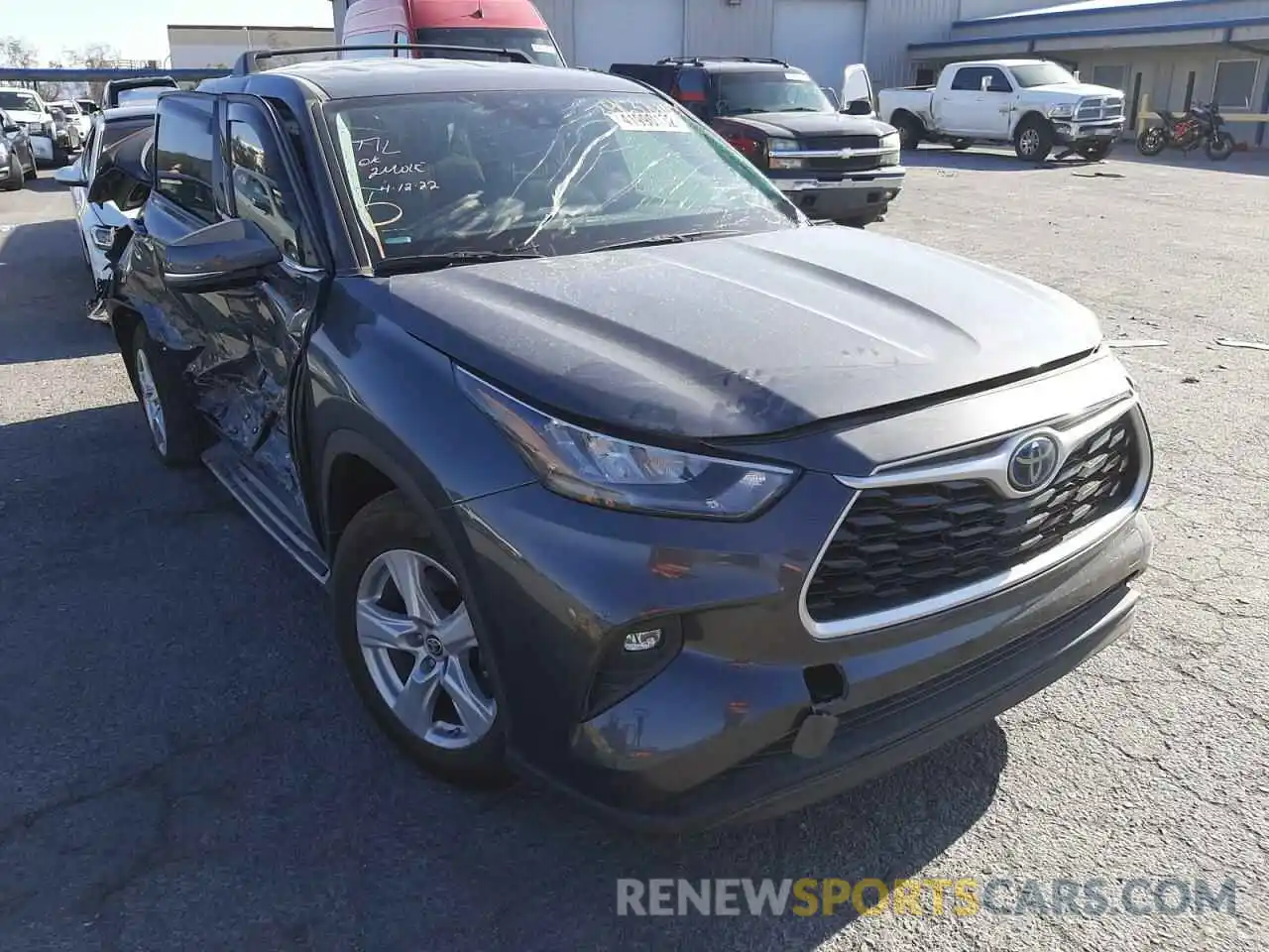 1 Photograph of a damaged car 5TDZARAHXLS503243 TOYOTA HIGHLANDER 2020