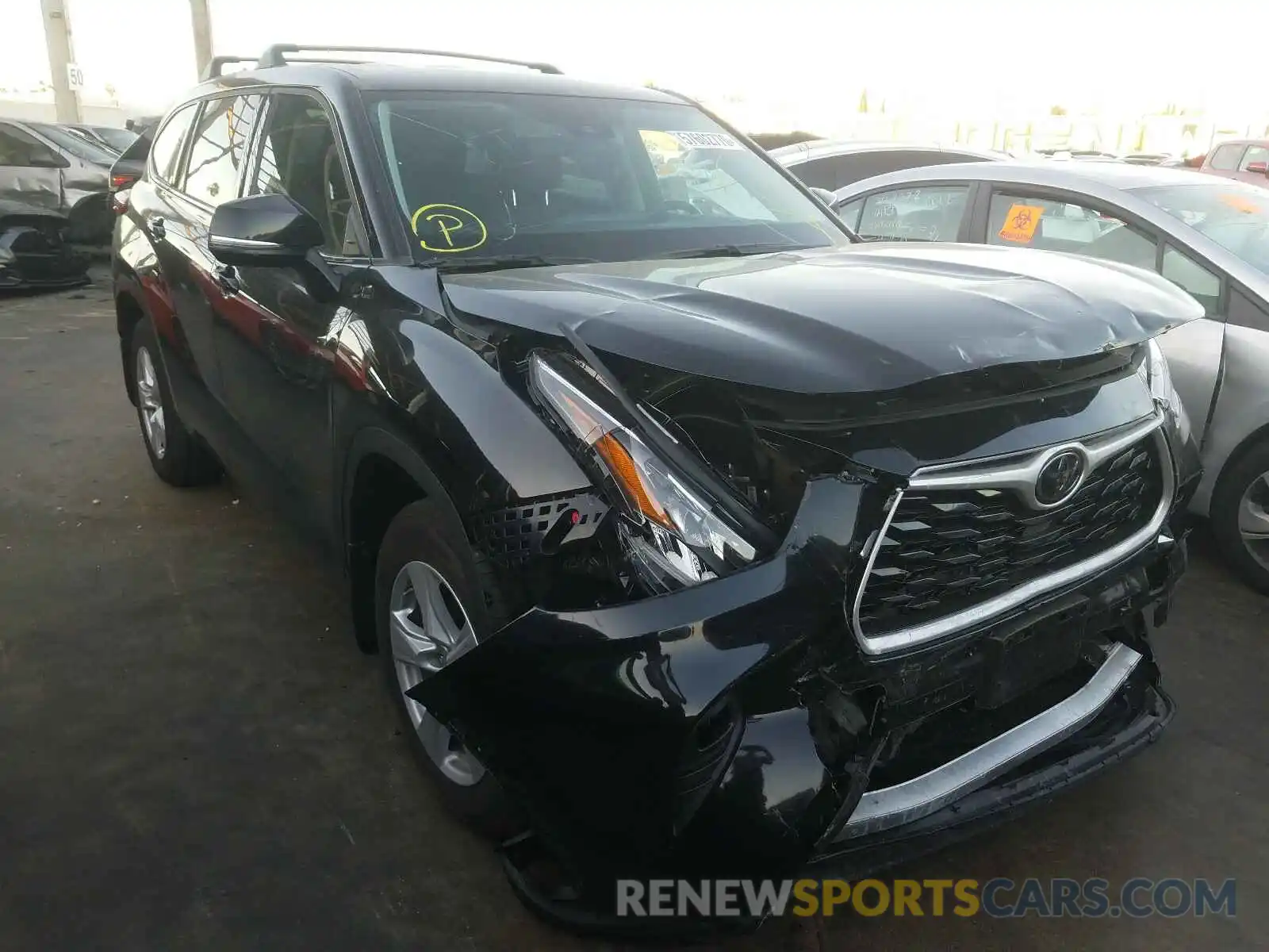 1 Photograph of a damaged car 5TDZZRAH0LS010678 TOYOTA HIGHLANDER 2020