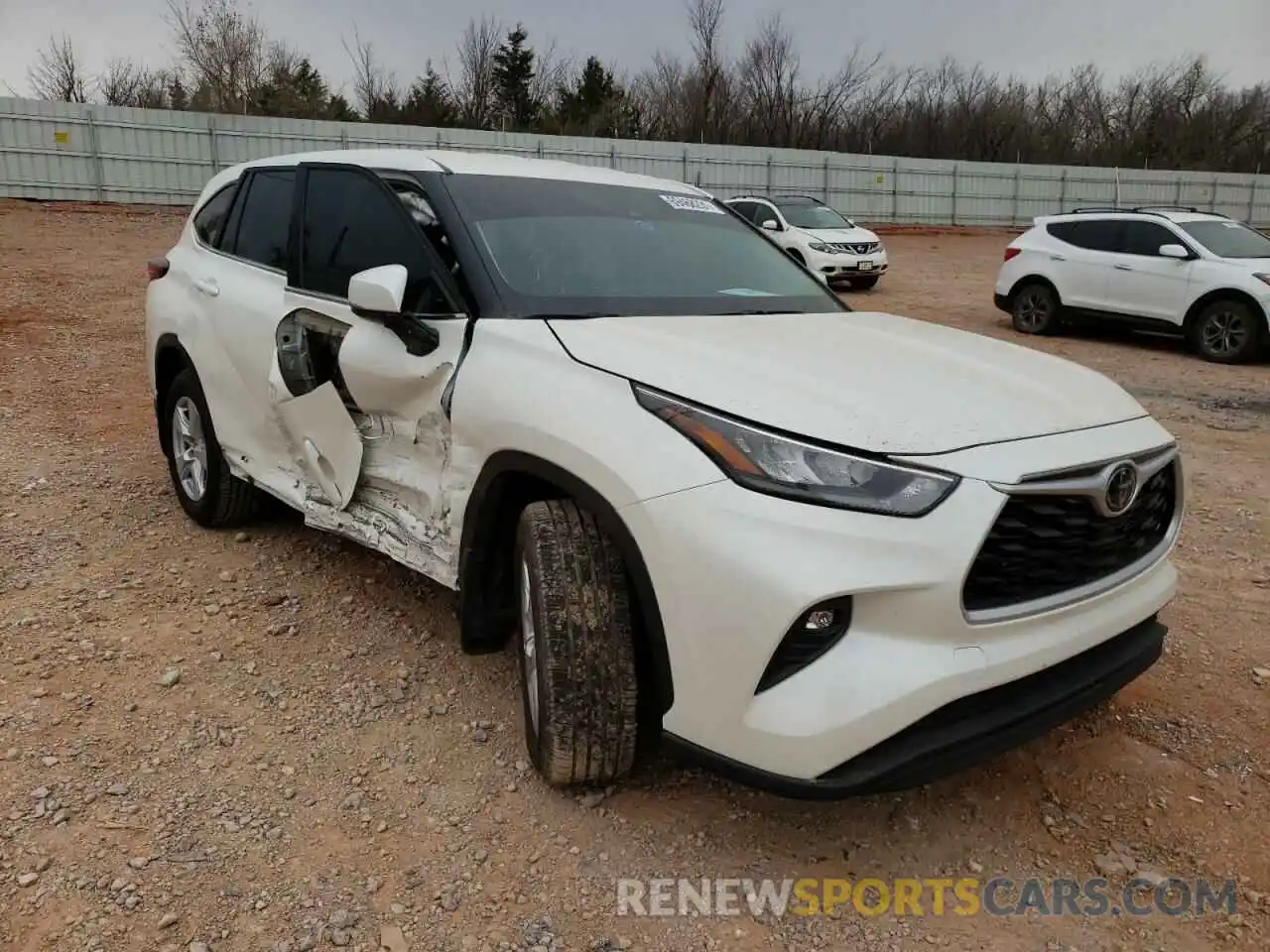 1 Photograph of a damaged car 5TDZZRAH0LS512316 TOYOTA HIGHLANDER 2020