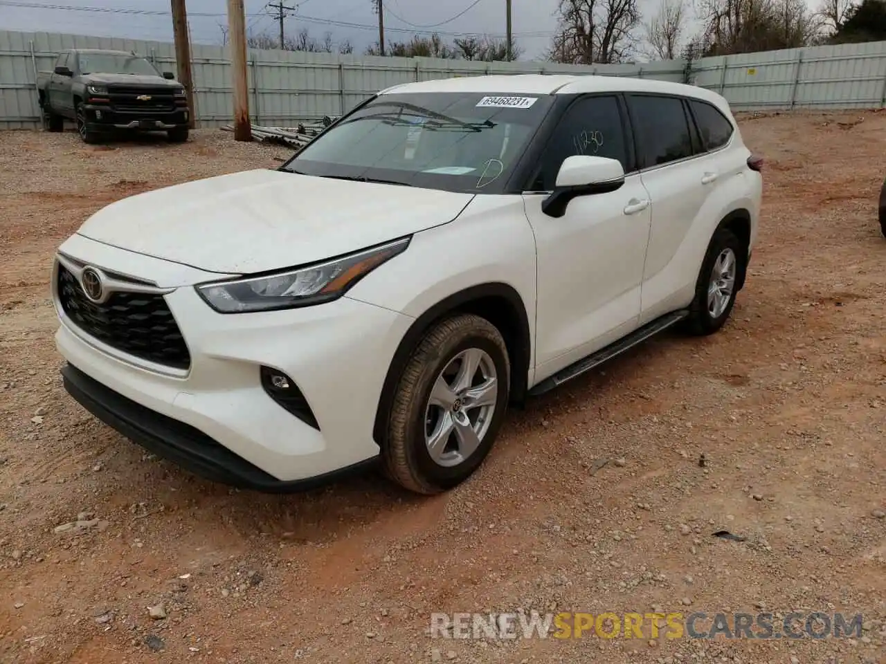 2 Photograph of a damaged car 5TDZZRAH0LS512316 TOYOTA HIGHLANDER 2020