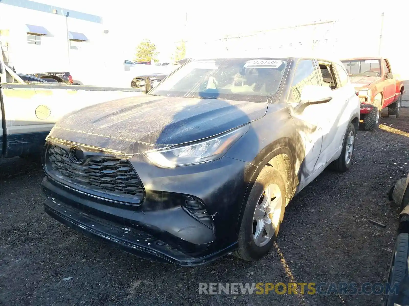 2 Photograph of a damaged car 5TDZZRAH1LS505147 TOYOTA HIGHLANDER 2020