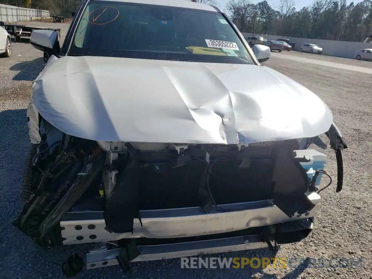 9 Photograph of a damaged car 5TDZZRAH1LS513555 TOYOTA HIGHLANDER 2020