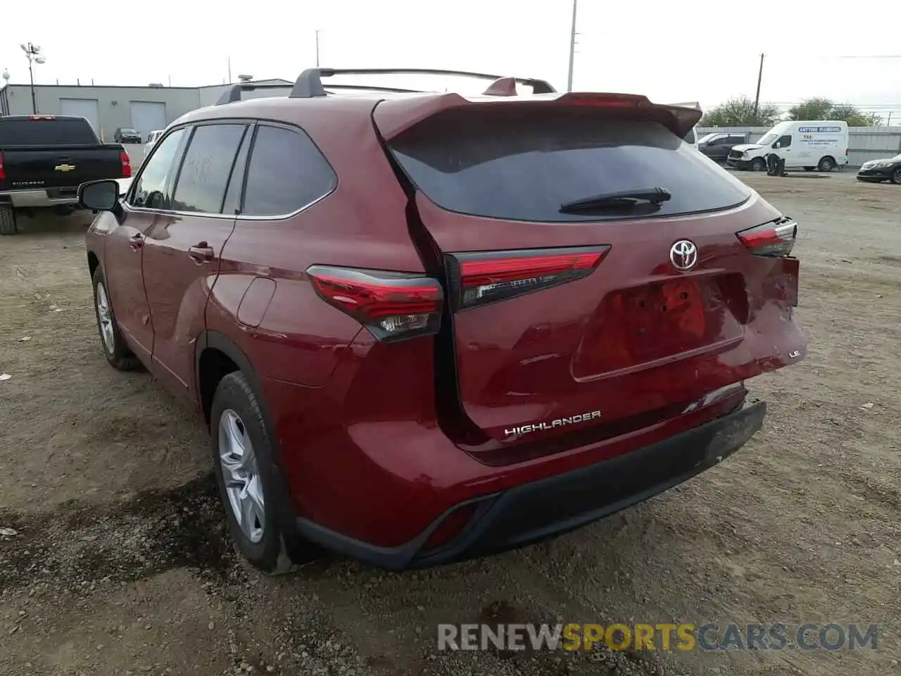 3 Photograph of a damaged car 5TDZZRAH3LS015664 TOYOTA HIGHLANDER 2020