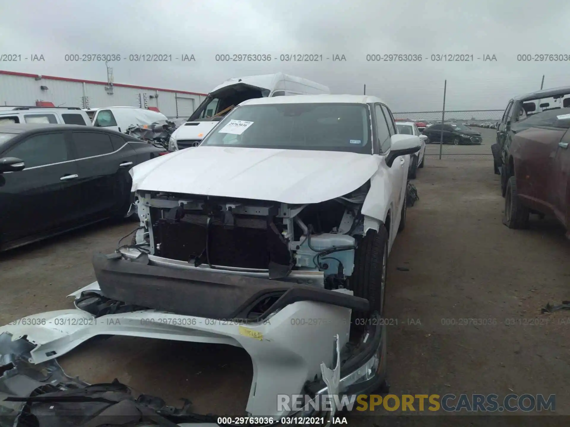 6 Photograph of a damaged car 5TDZZRAH3LS019942 TOYOTA HIGHLANDER 2020