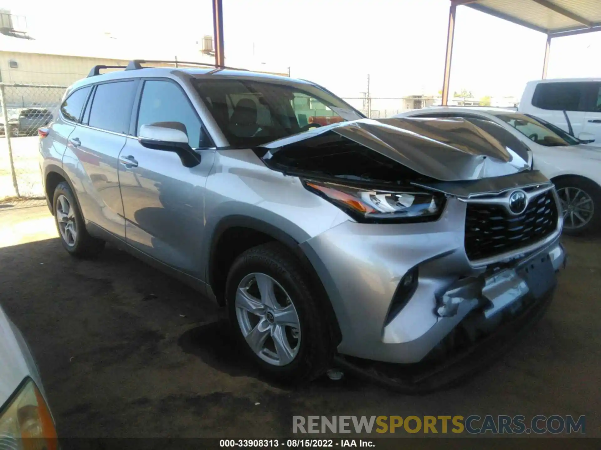 1 Photograph of a damaged car 5TDZZRAH4LS011526 TOYOTA HIGHLANDER 2020