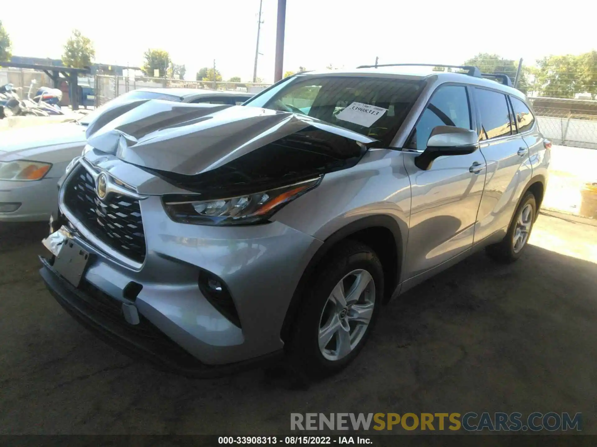 2 Photograph of a damaged car 5TDZZRAH4LS011526 TOYOTA HIGHLANDER 2020