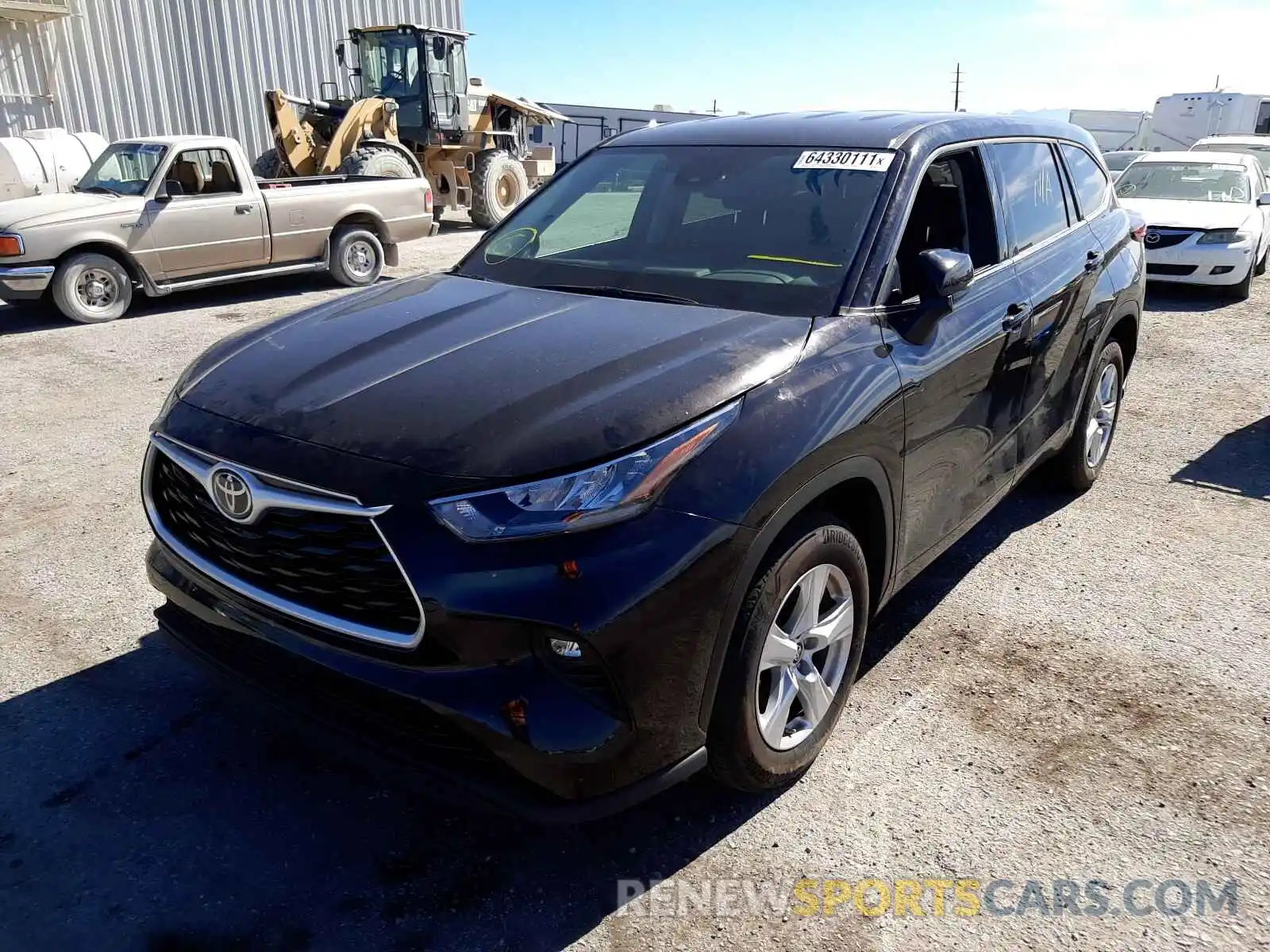 2 Photograph of a damaged car 5TDZZRAH4LS030772 TOYOTA HIGHLANDER 2020