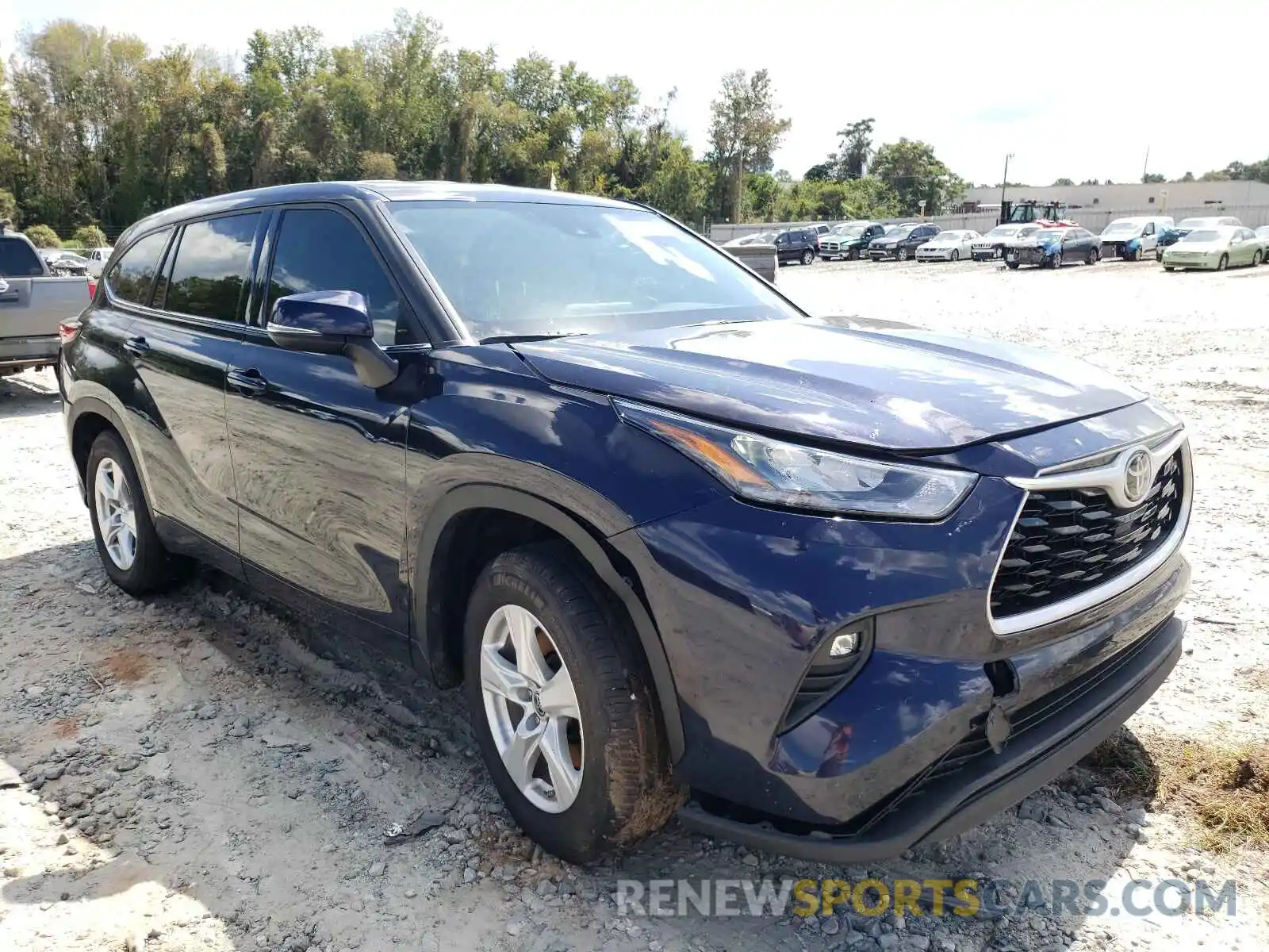 1 Photograph of a damaged car 5TDZZRAH5LS004102 TOYOTA HIGHLANDER 2020