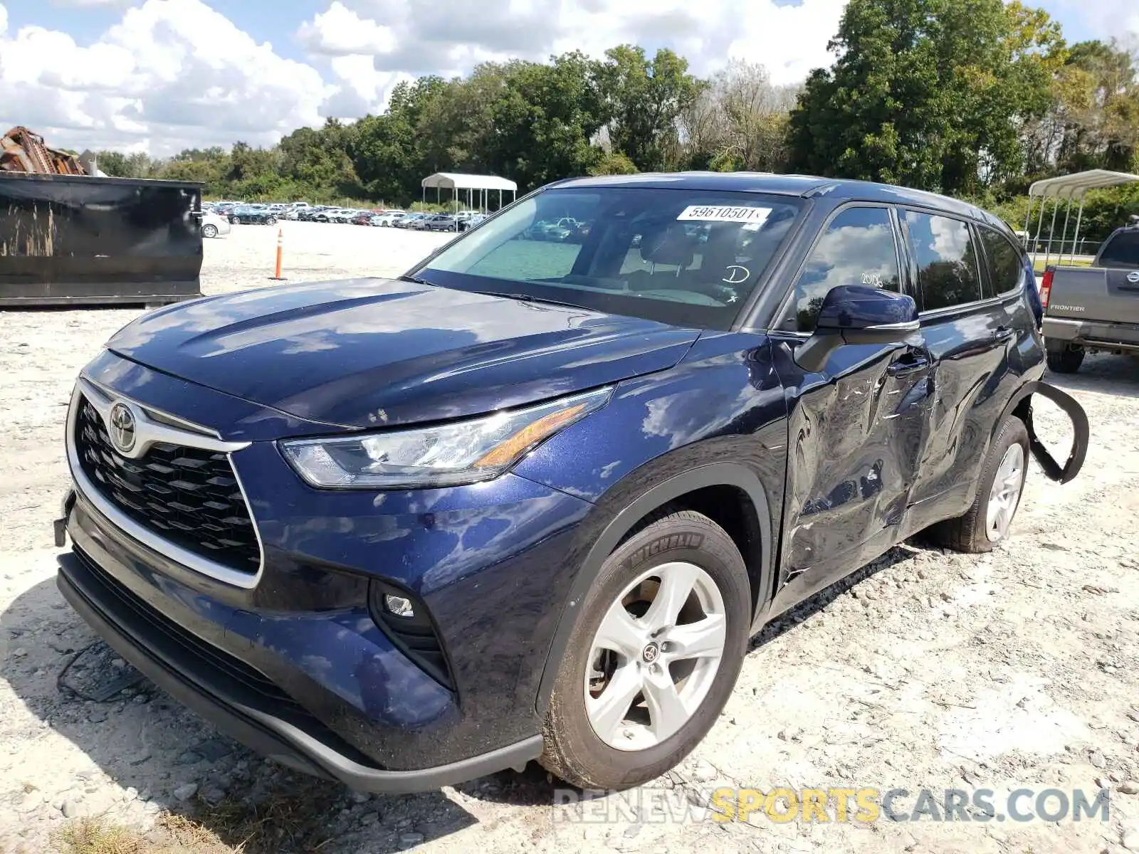 2 Photograph of a damaged car 5TDZZRAH5LS004102 TOYOTA HIGHLANDER 2020