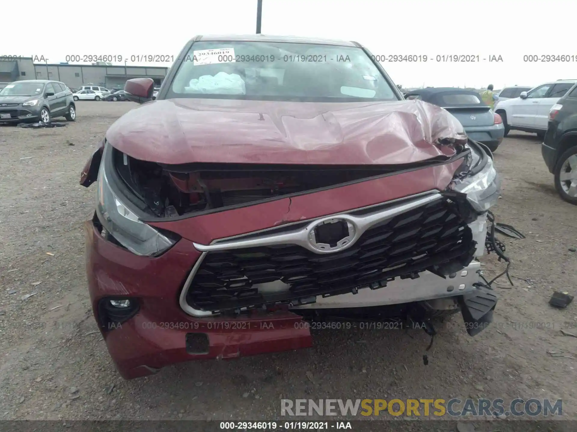 6 Photograph of a damaged car 5TDZZRAH5LS014001 TOYOTA HIGHLANDER 2020