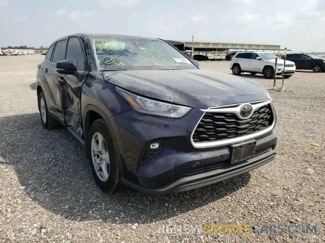 1 Photograph of a damaged car 5TDZZRAH5LS505782 TOYOTA HIGHLANDER 2020