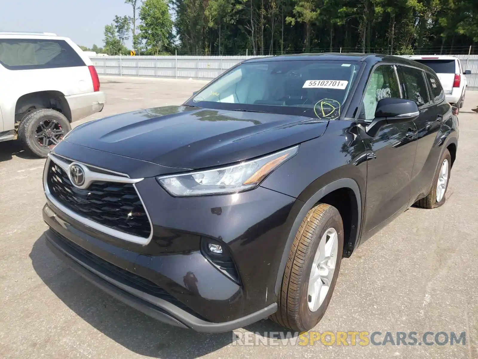 2 Photograph of a damaged car 5TDZZRAH6LS014749 TOYOTA HIGHLANDER 2020