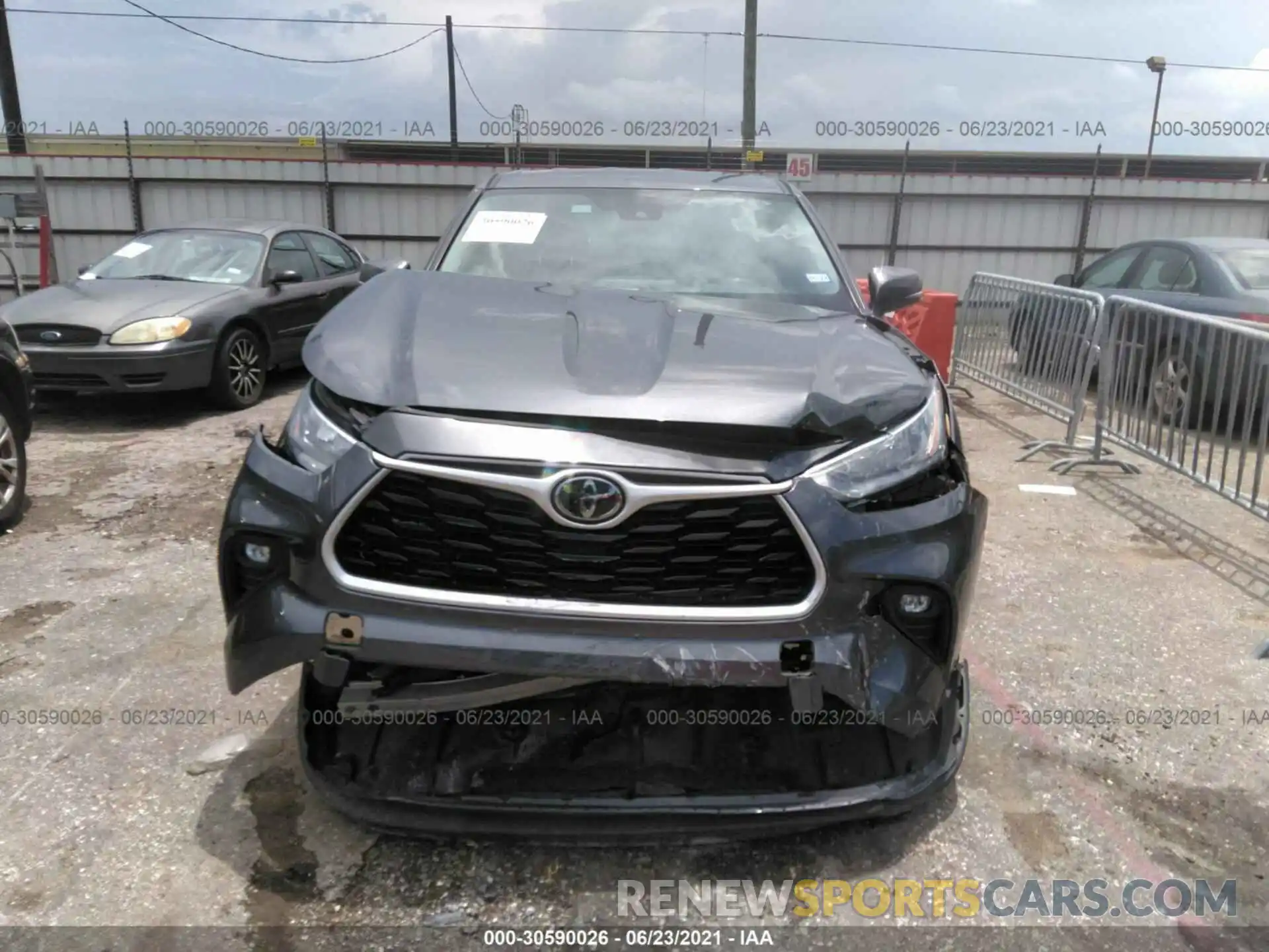 6 Photograph of a damaged car 5TDZZRAH7LS013738 TOYOTA HIGHLANDER 2020