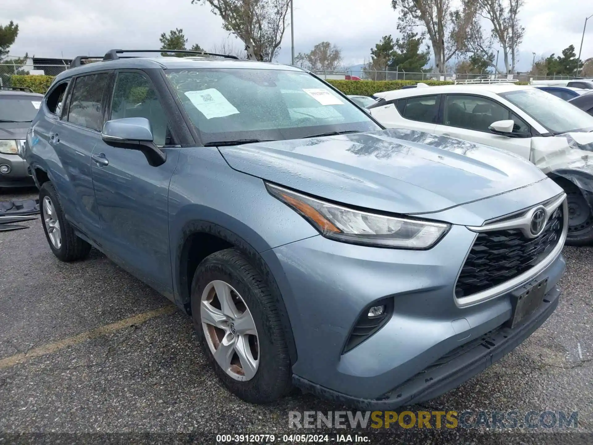 1 Photograph of a damaged car 5TDZZRAH7LS022794 TOYOTA HIGHLANDER 2020