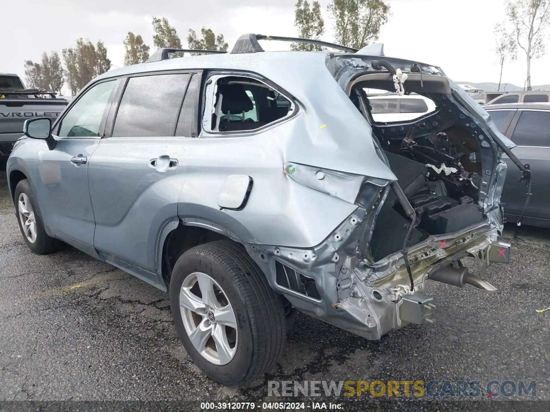 3 Фотография поврежденного автомобиля 5TDZZRAH7LS022794 TOYOTA HIGHLANDER 2020