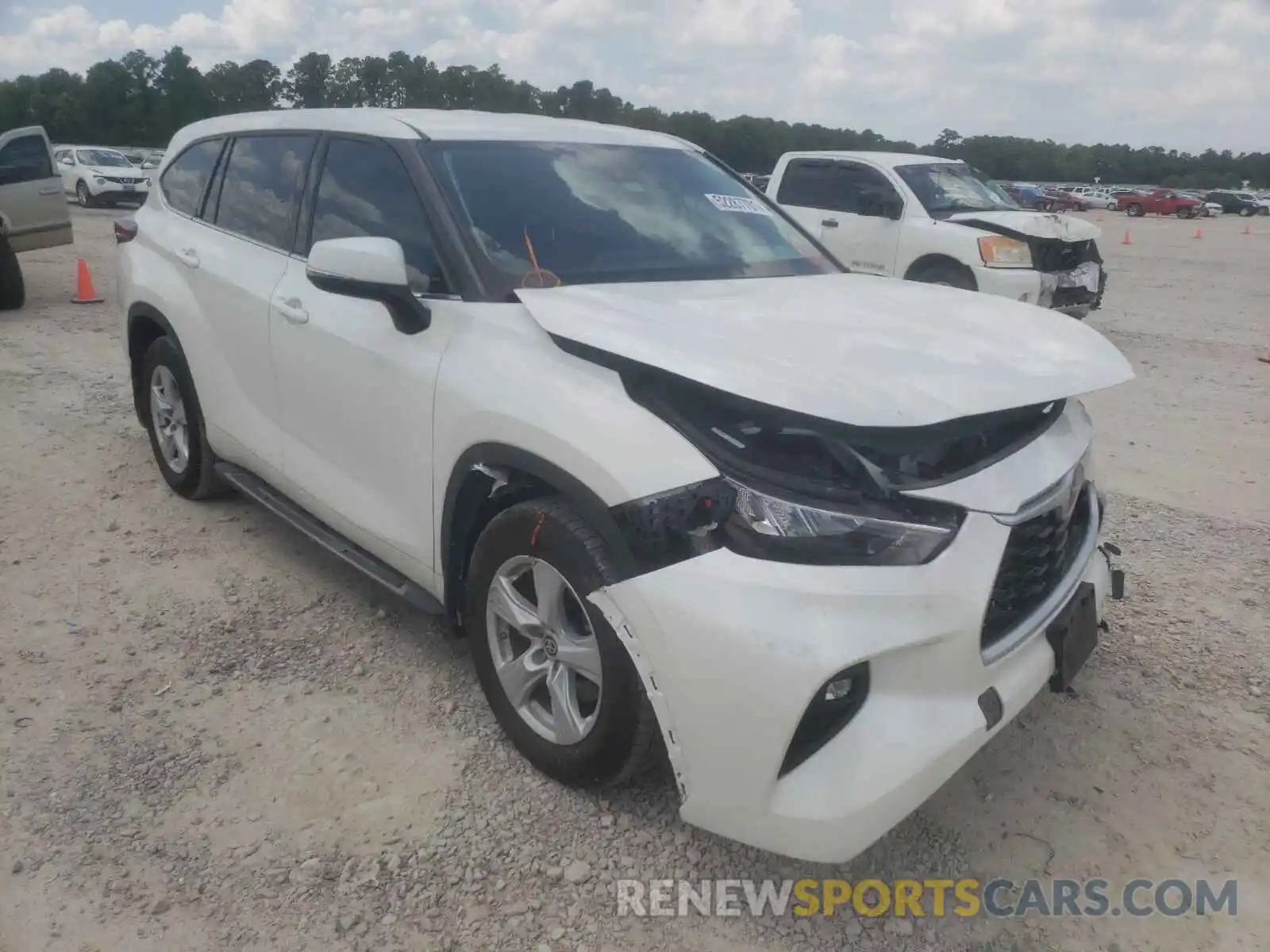 1 Photograph of a damaged car 5TDZZRAH7LS505735 TOYOTA HIGHLANDER 2020