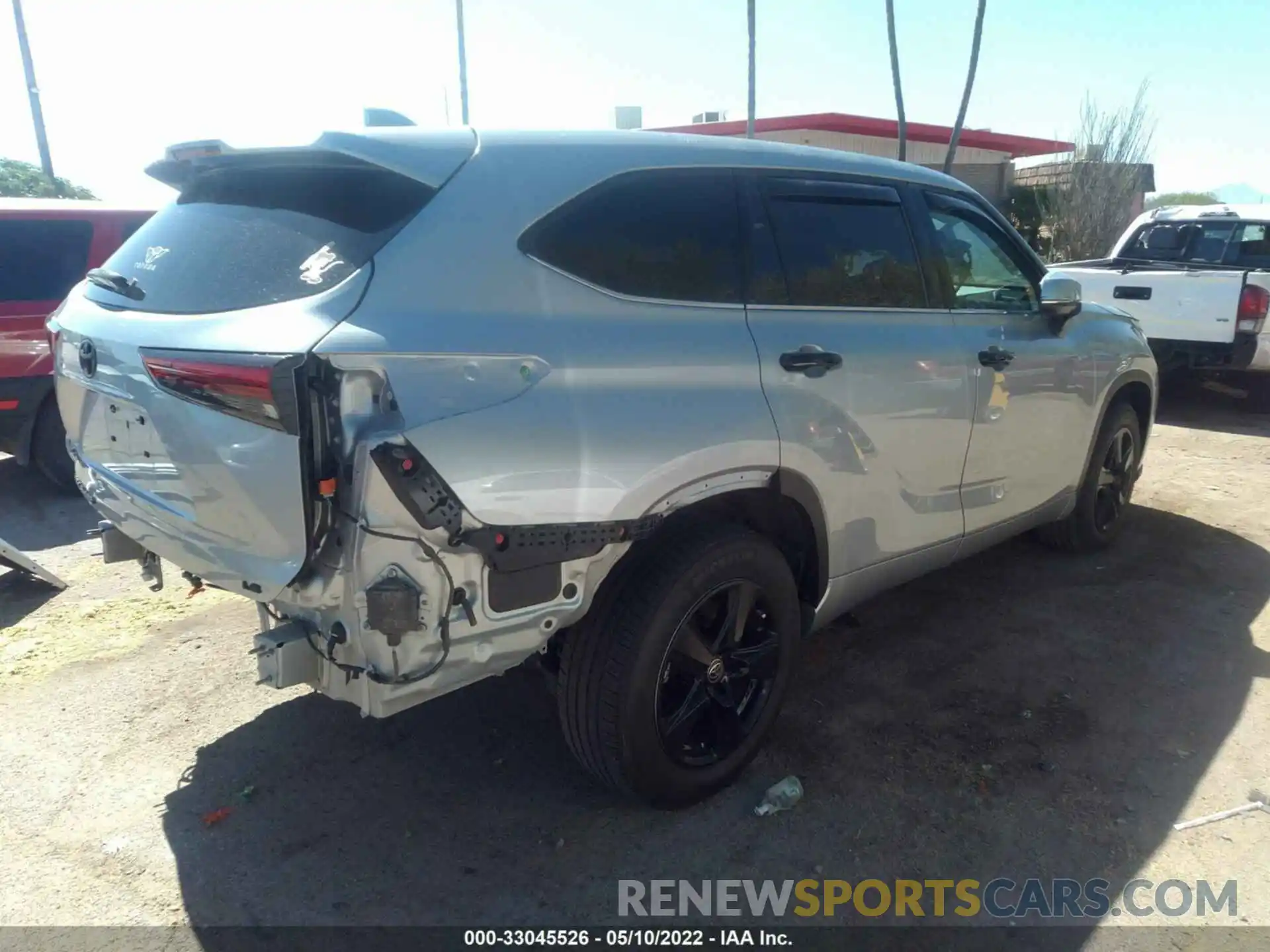 4 Фотография поврежденного автомобиля 5TDZZRAH7LS506187 TOYOTA HIGHLANDER 2020