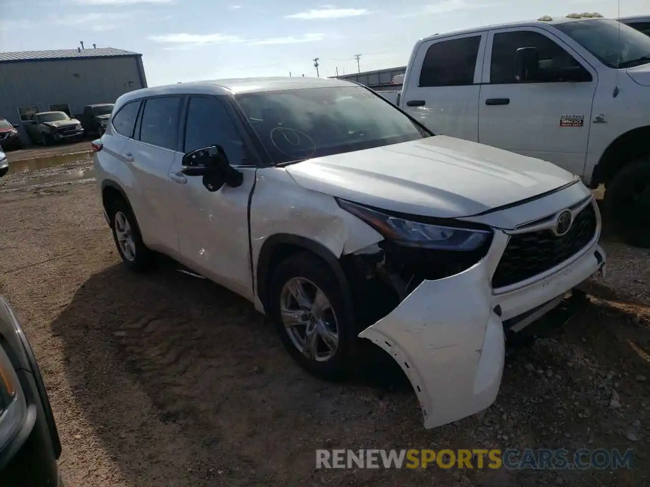 1 Photograph of a damaged car 5TDZZRAH7LS506805 TOYOTA HIGHLANDER 2020