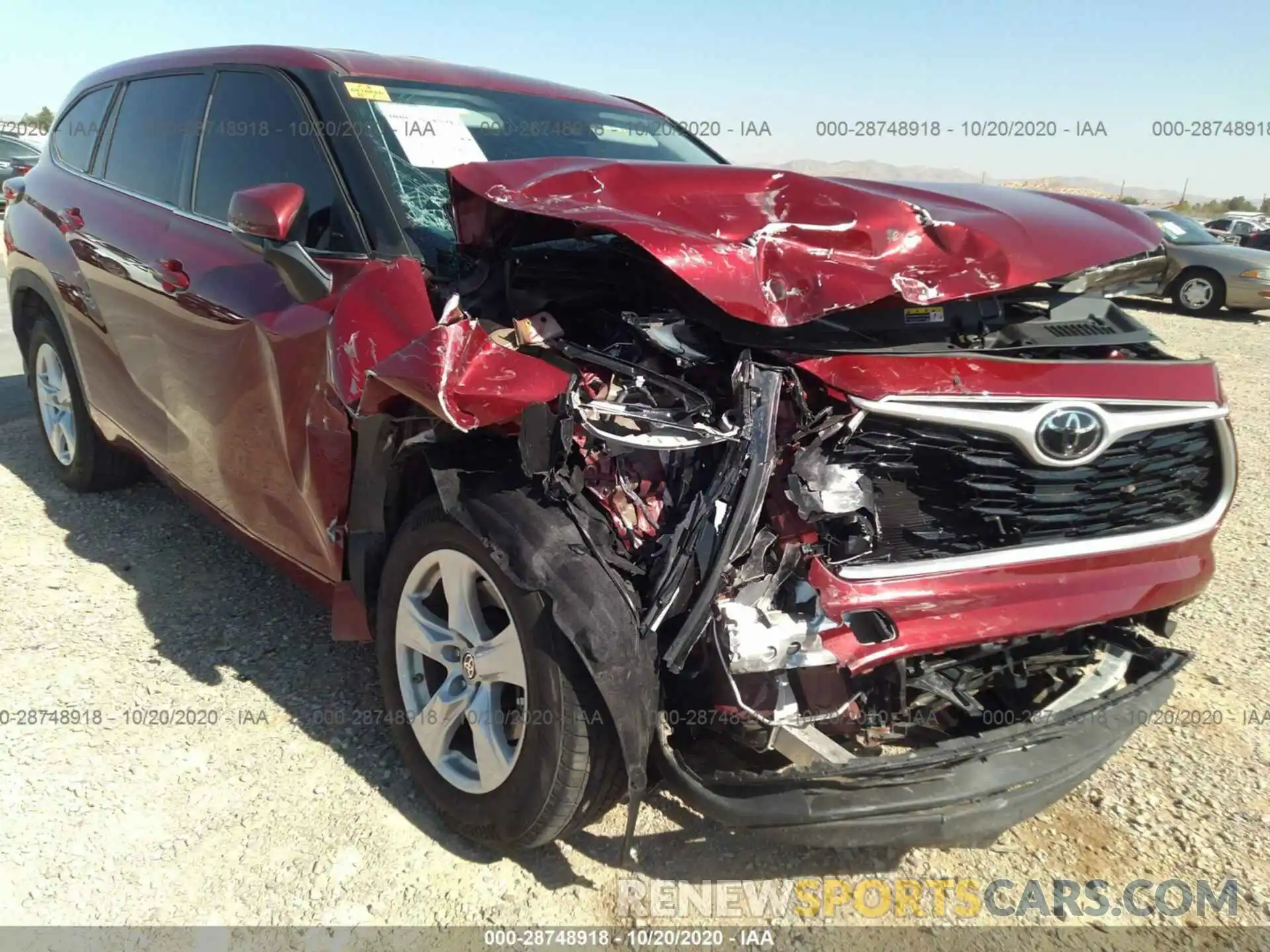 6 Фотография поврежденного автомобиля 5TDZZRAH8LS013201 TOYOTA HIGHLANDER 2020