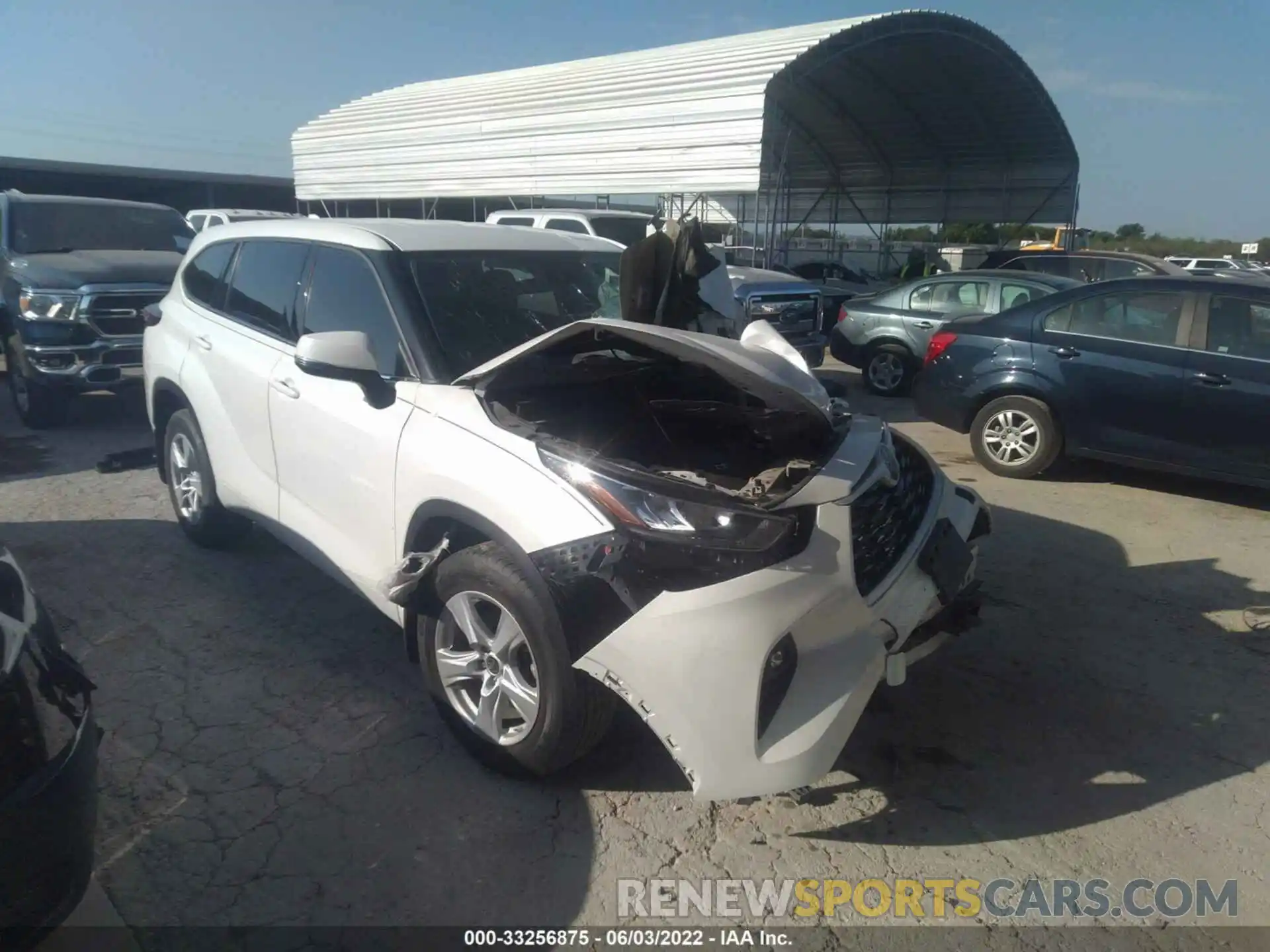 1 Photograph of a damaged car 5TDZZRAH8LS014686 TOYOTA HIGHLANDER 2020