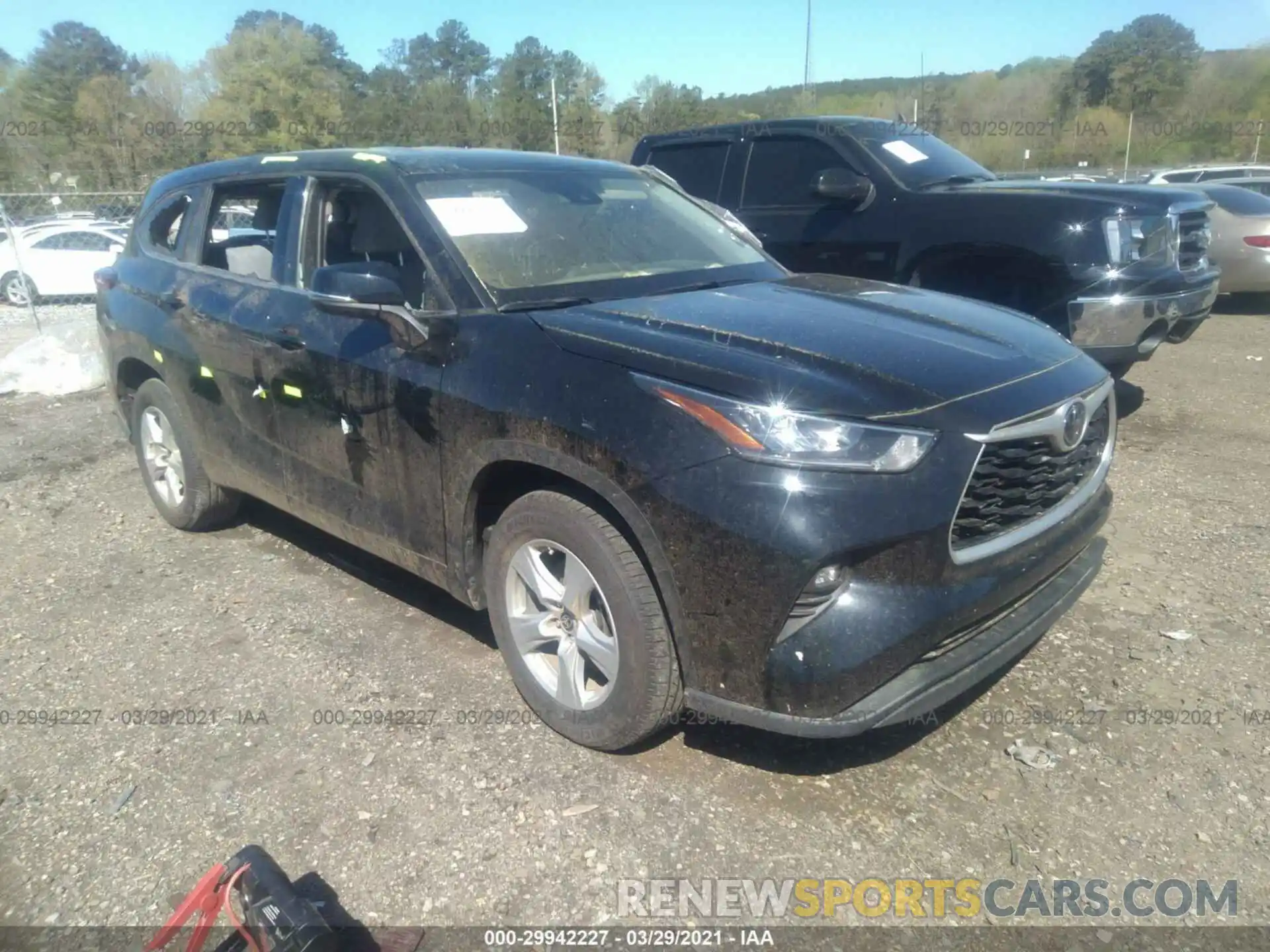 1 Photograph of a damaged car 5TDZZRAH8LS510894 TOYOTA HIGHLANDER 2020