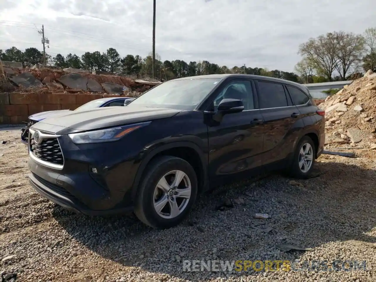 2 Photograph of a damaged car 5TDZZRAH9LS018309 TOYOTA HIGHLANDER 2020