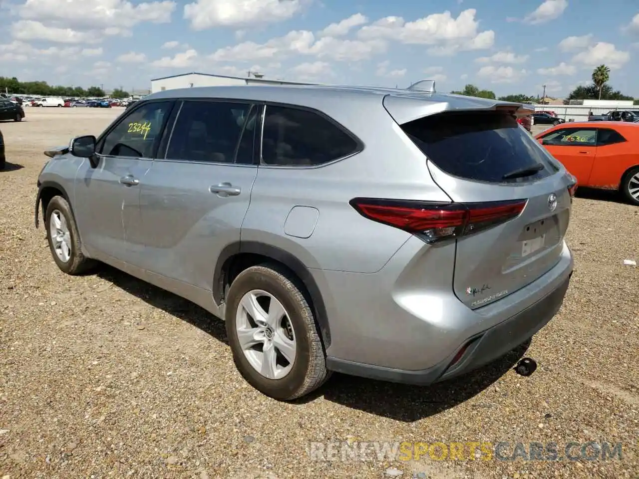 3 Photograph of a damaged car 5TDZZRAH9LS504330 TOYOTA HIGHLANDER 2020