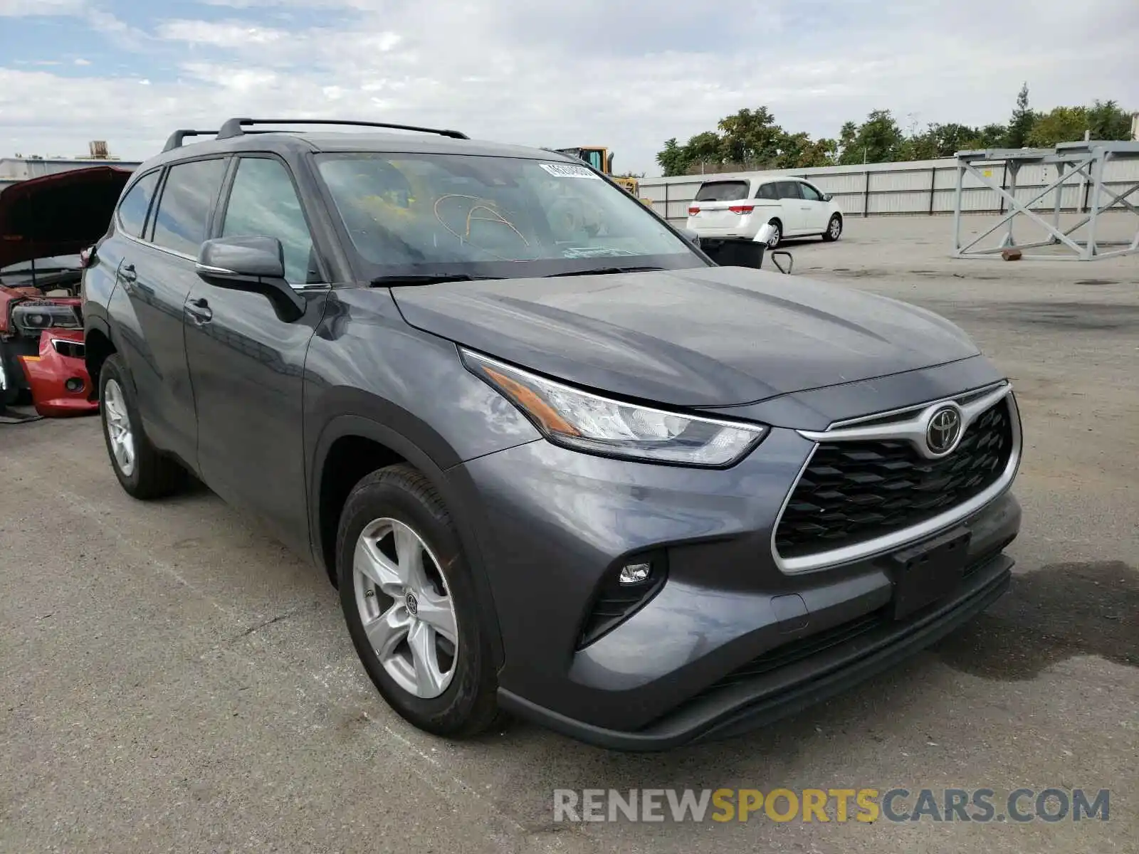 1 Photograph of a damaged car 5TDZZRAH9LS504747 TOYOTA HIGHLANDER 2020