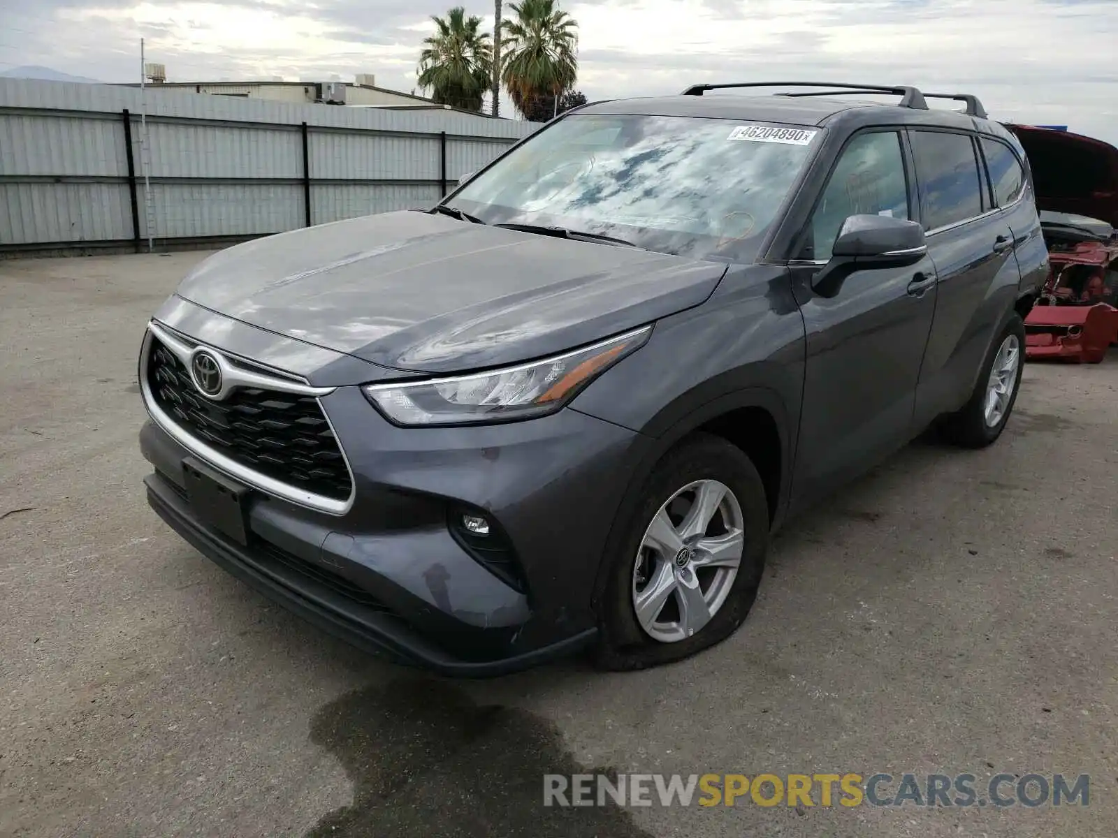 2 Photograph of a damaged car 5TDZZRAH9LS504747 TOYOTA HIGHLANDER 2020