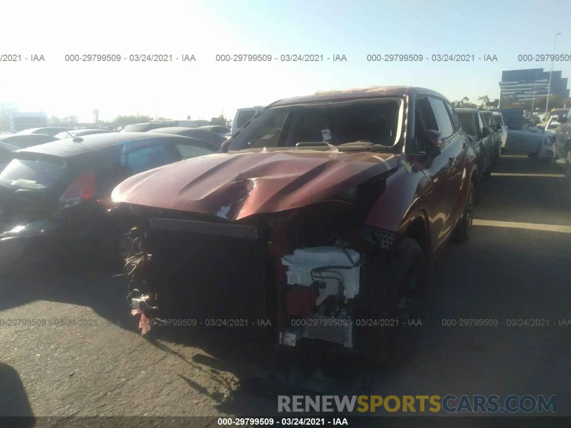 6 Фотография поврежденного автомобиля 5TDZZRAHXLS022238 TOYOTA HIGHLANDER 2020