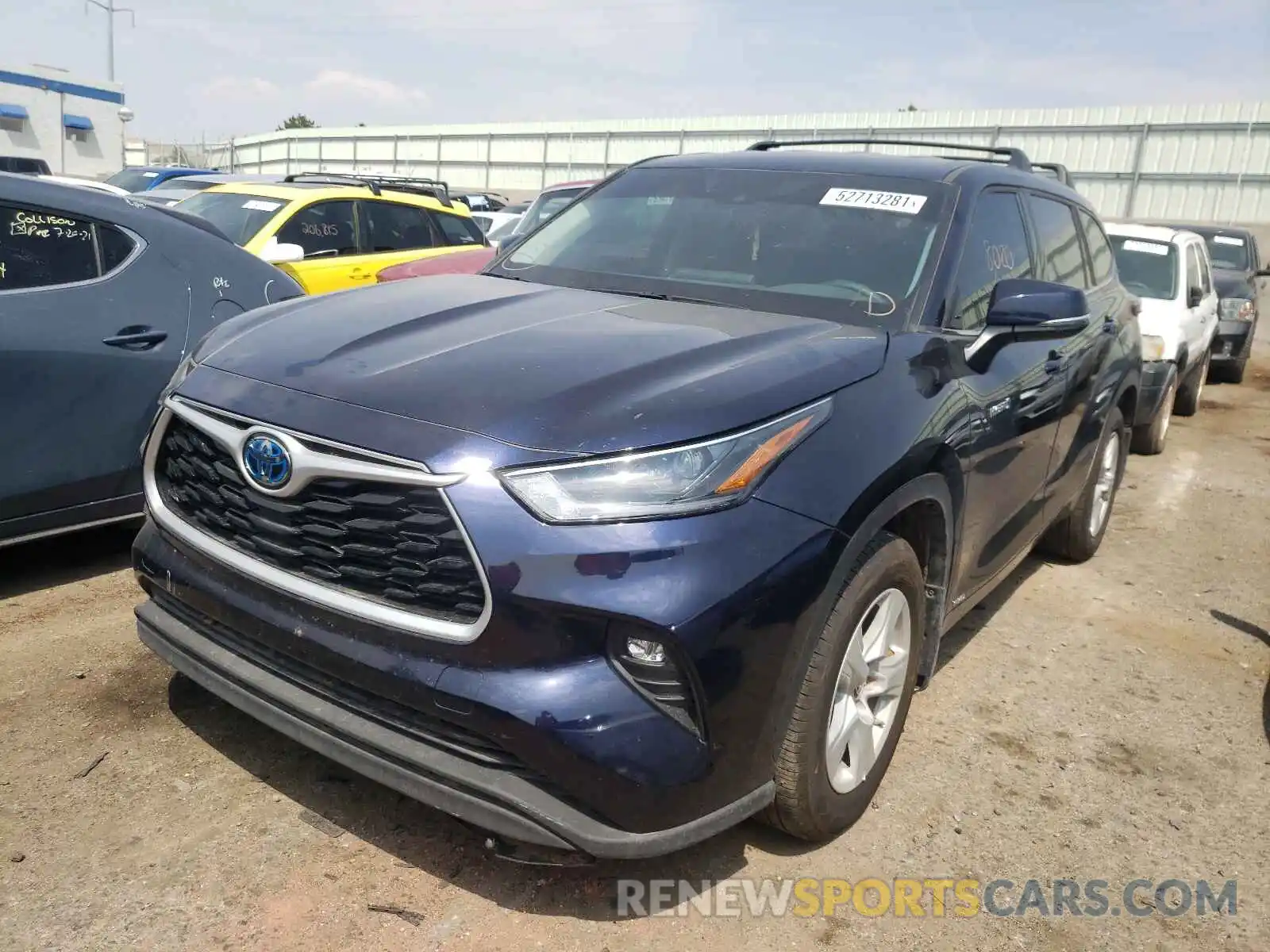 2 Photograph of a damaged car 5TDBBRCH0MS521814 TOYOTA HIGHLANDER 2021