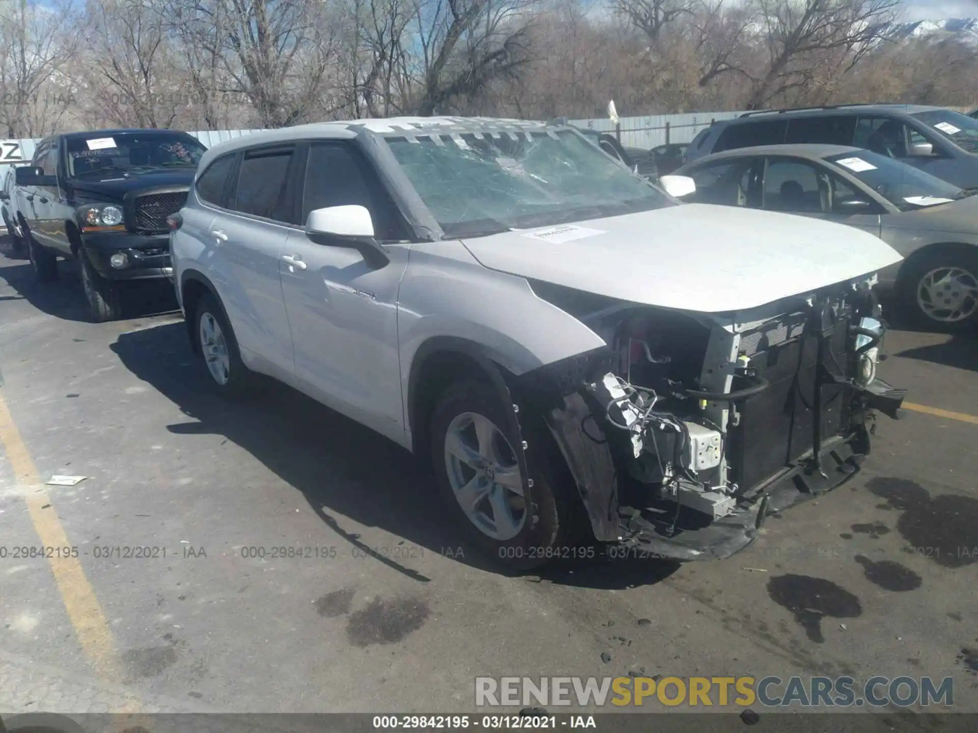 1 Photograph of a damaged car 5TDBBRCH1MS517366 TOYOTA HIGHLANDER 2021